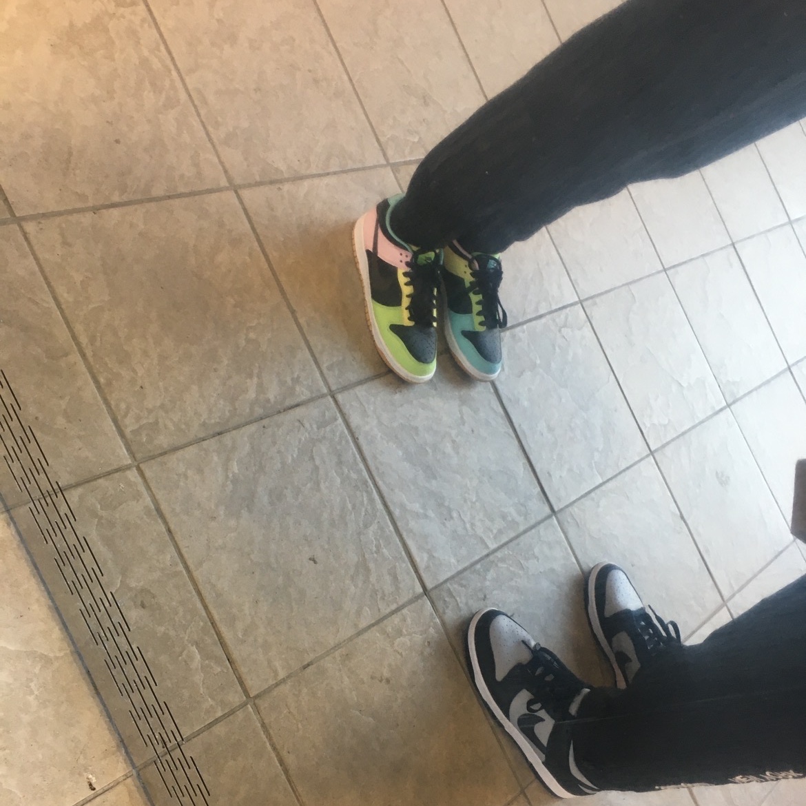 (GS) Nike Dunk Low SE Free.99 Black 착용 스타일