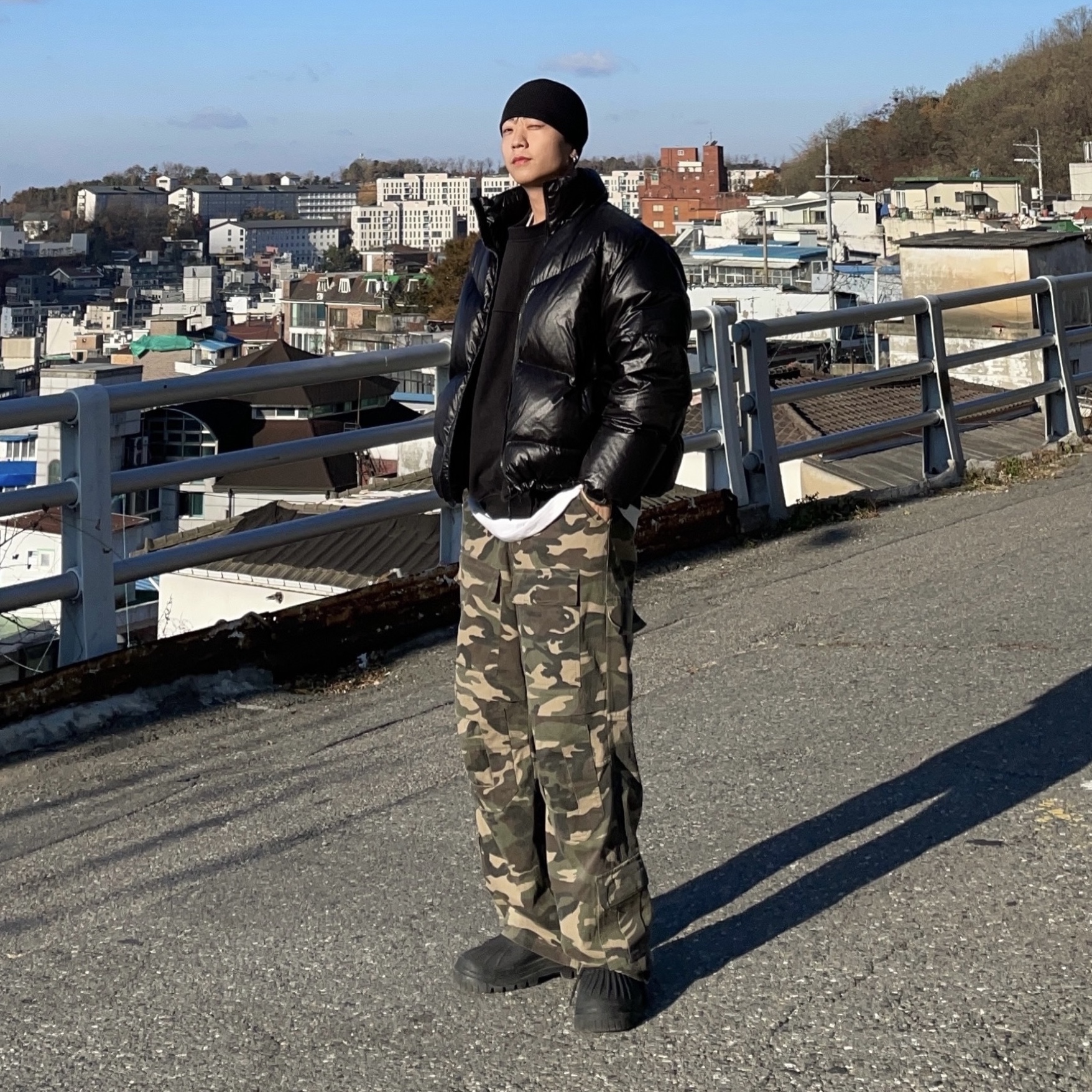 Project G/R Tactical Cargo Pants Camo 착용 스타일