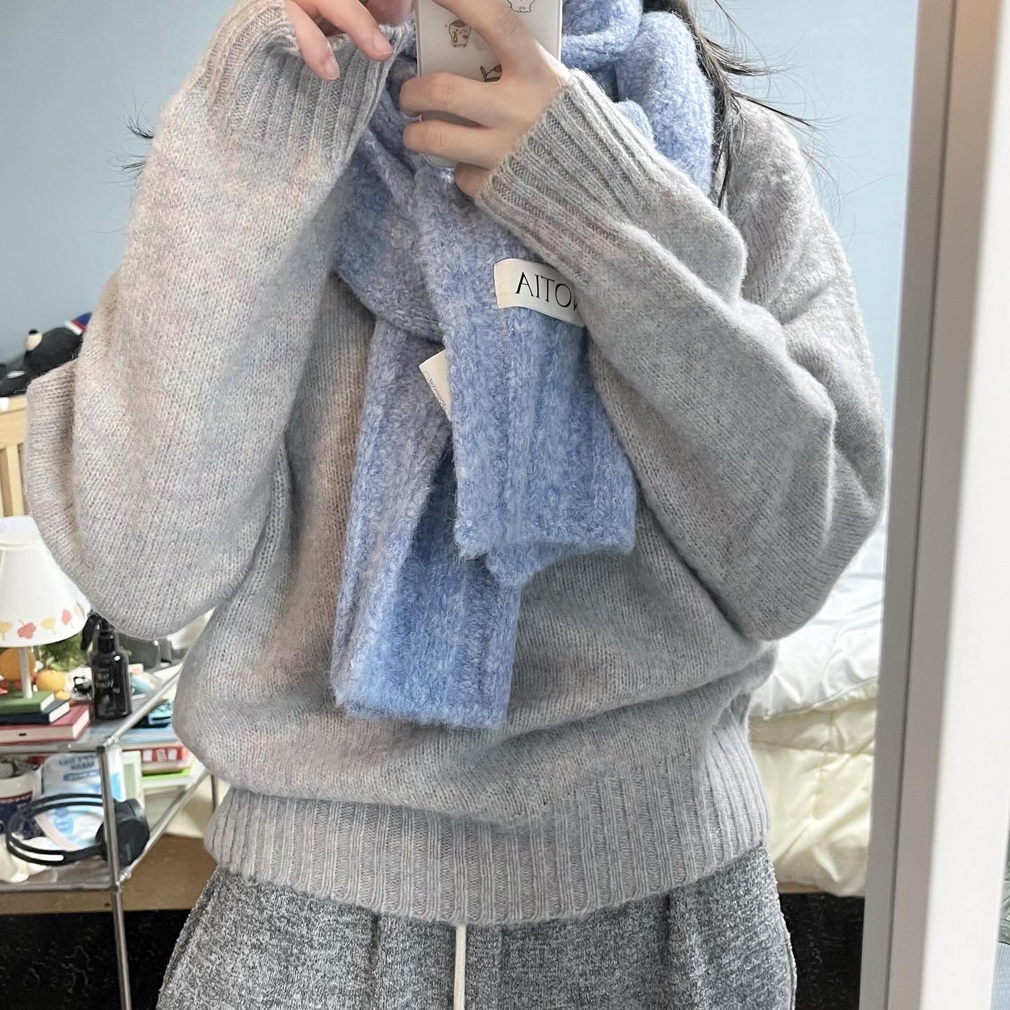 Howlin Birth Of The Cool Knit Galaxy 착용 스타일 - 1