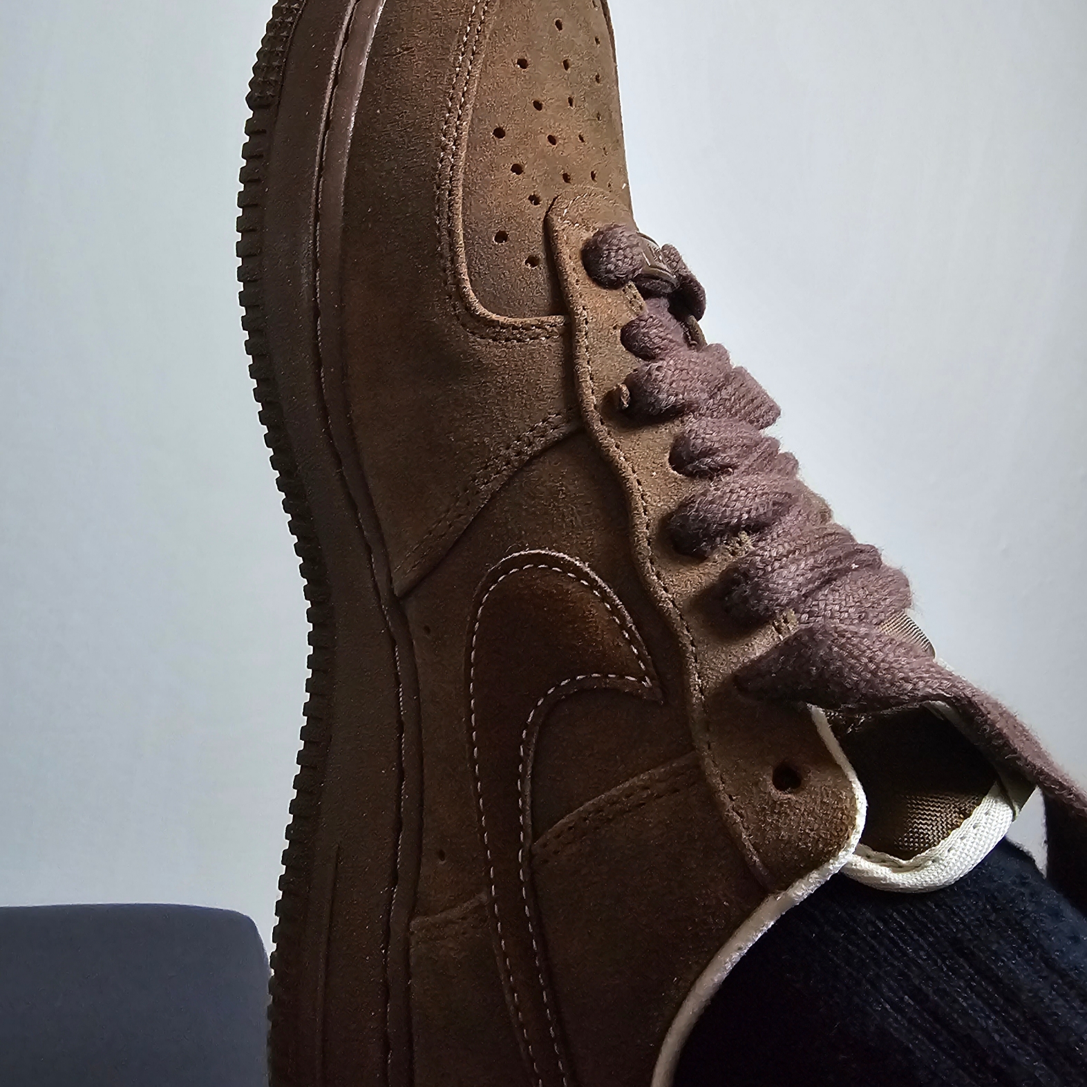 (W) Nike Air Force 1 '07 Cacao Wow 착용 스타일 - 2