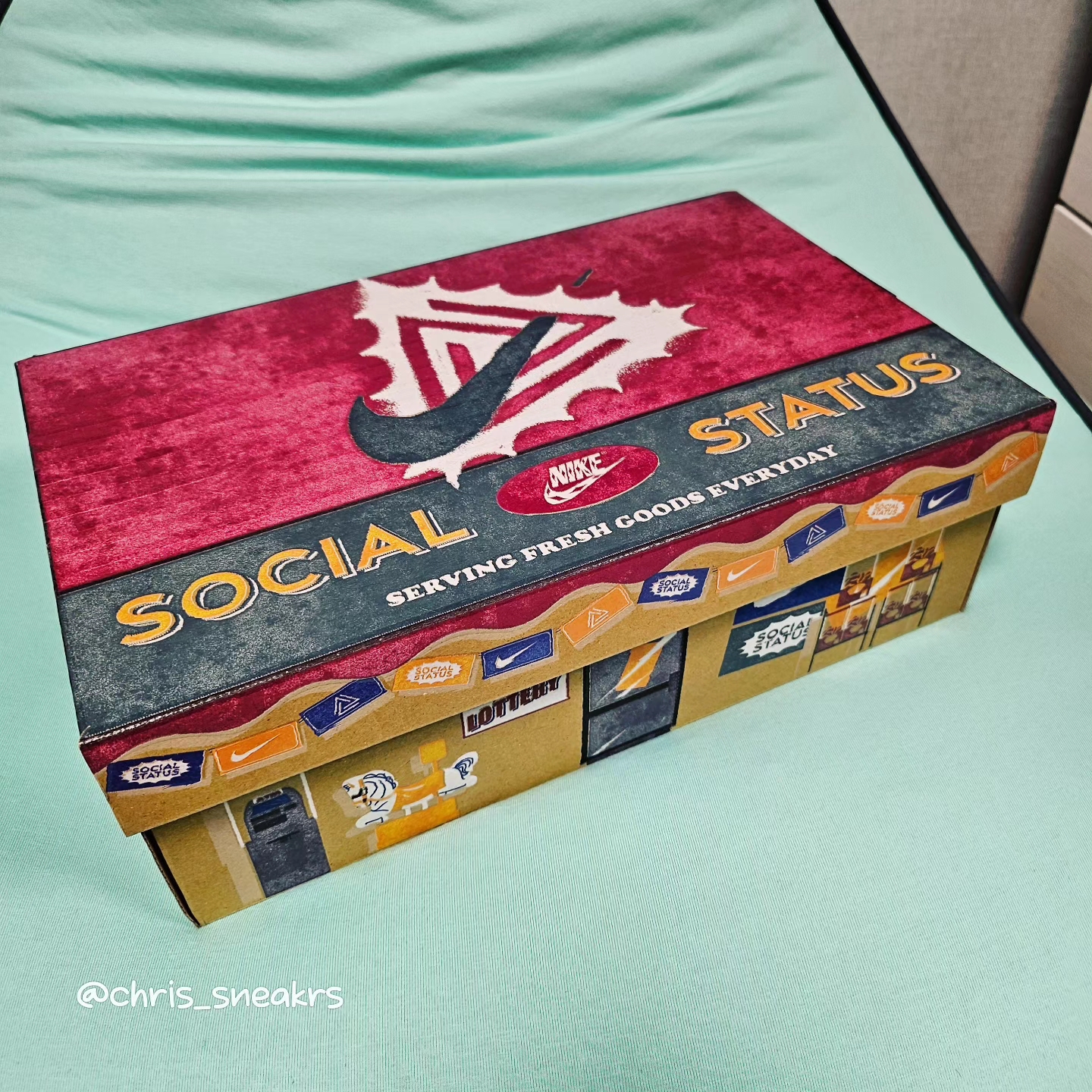 Nike x Social Status Mac Attack SP Summit White Pine Green 착용 스타일 - 2