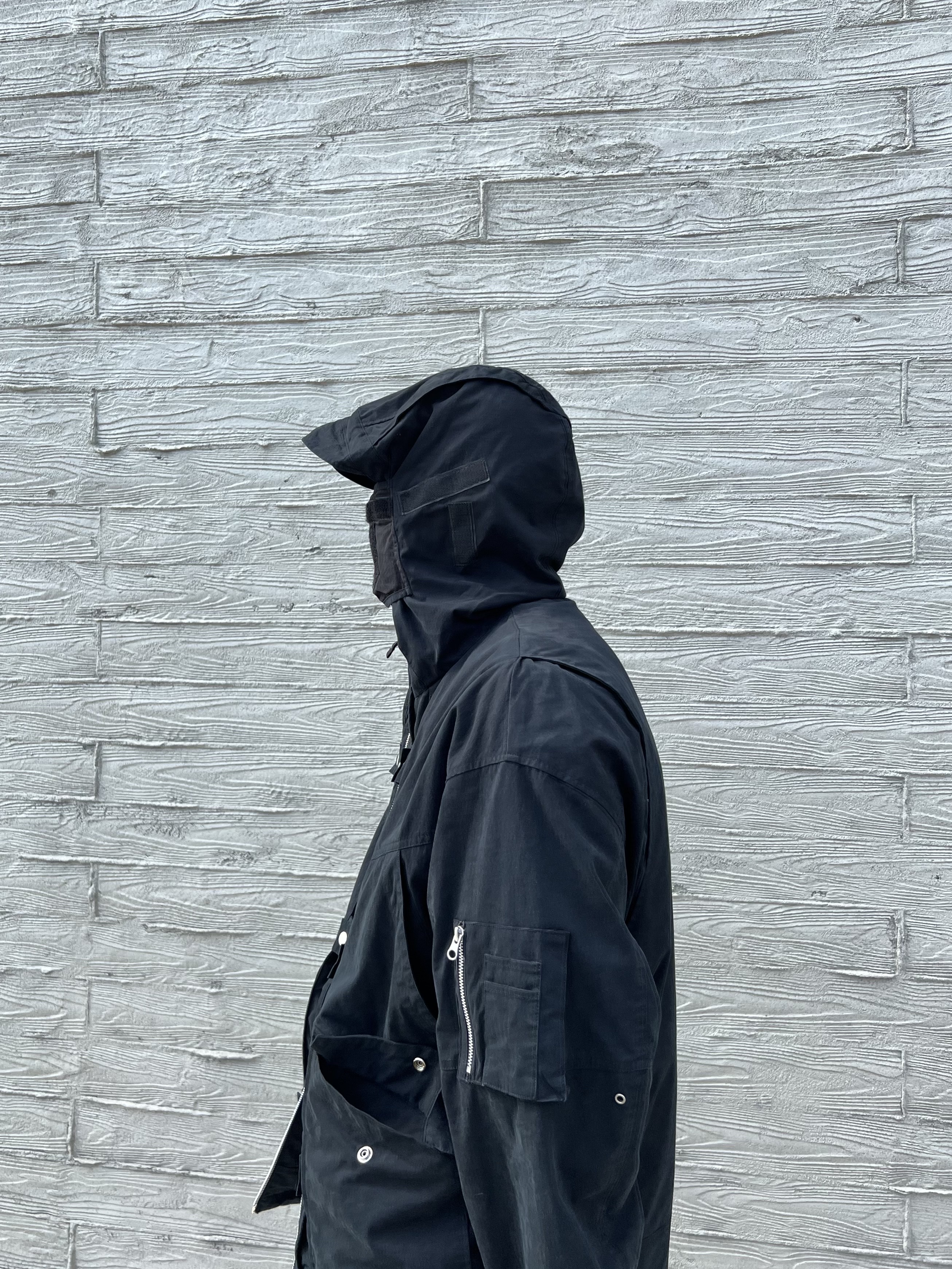 Grailz Flight Shell Jacket Black, (W) Adidas Adifom Superstar Boot Black 착용 스타일 - 6