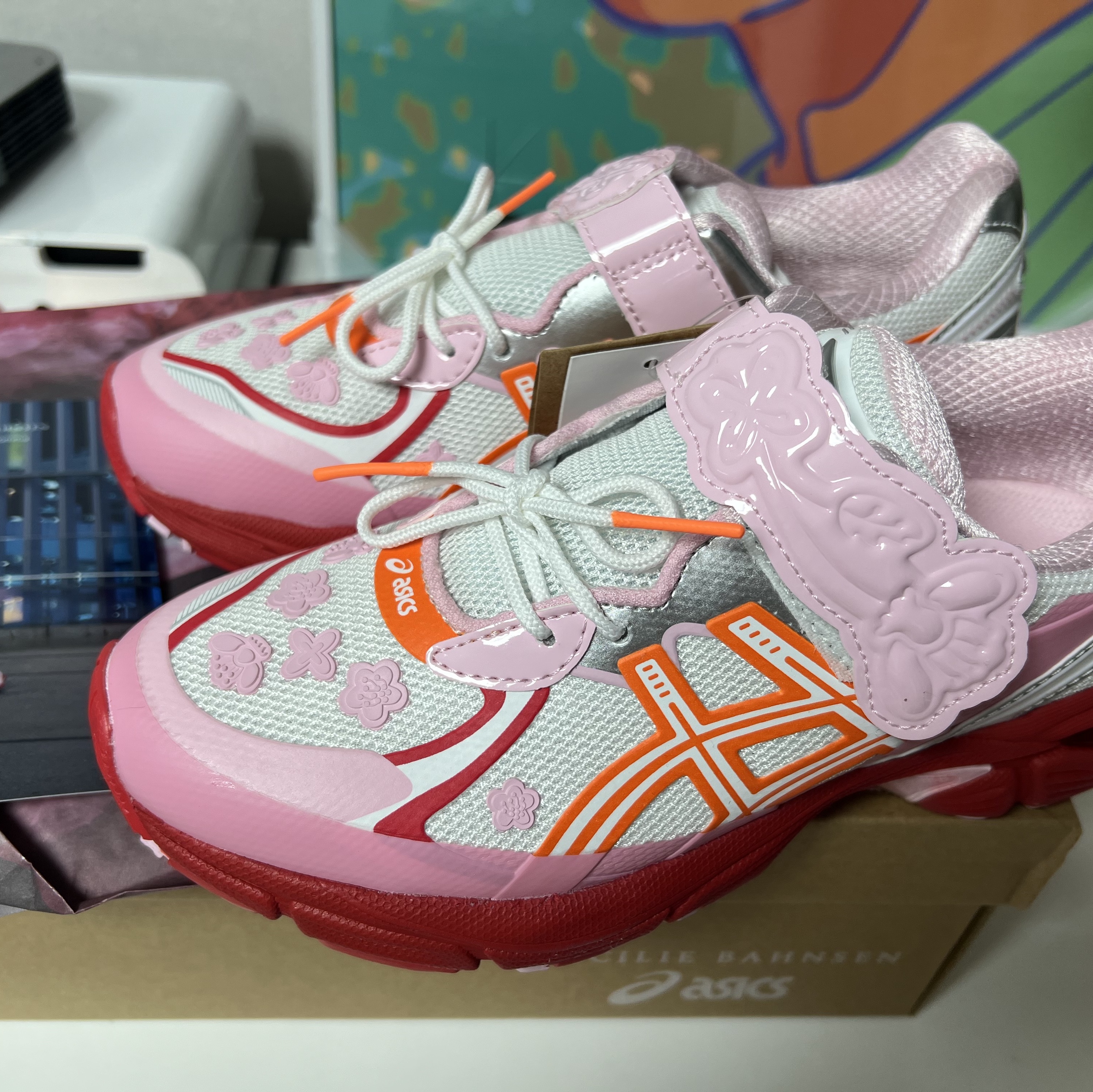 Asics x Cecilie Bahnsen GT-2160 White Habanero 착용 스타일 - 1