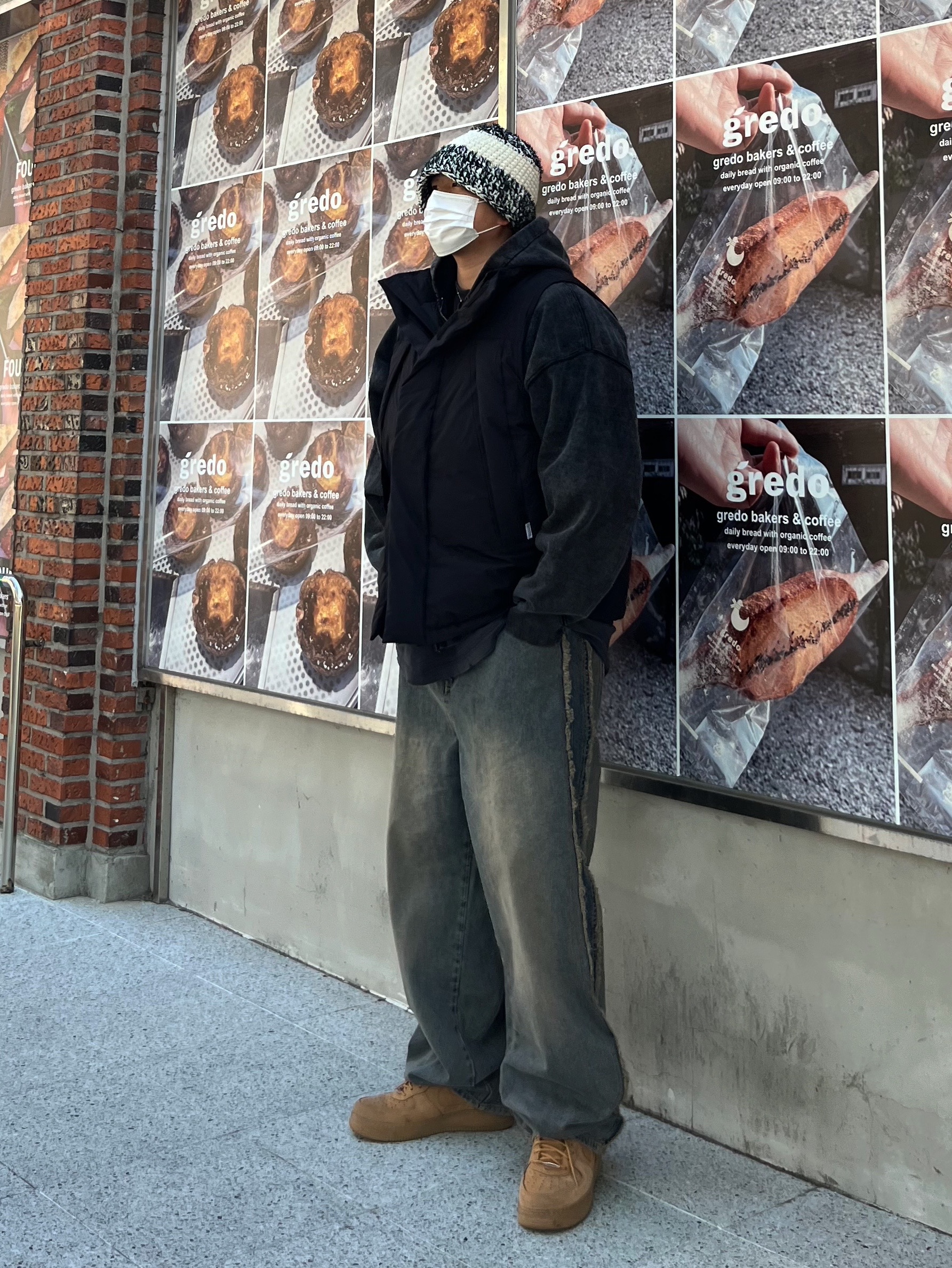 Nike x Supreme Air Force 1 Low Flax 착용 스타일 - 3
