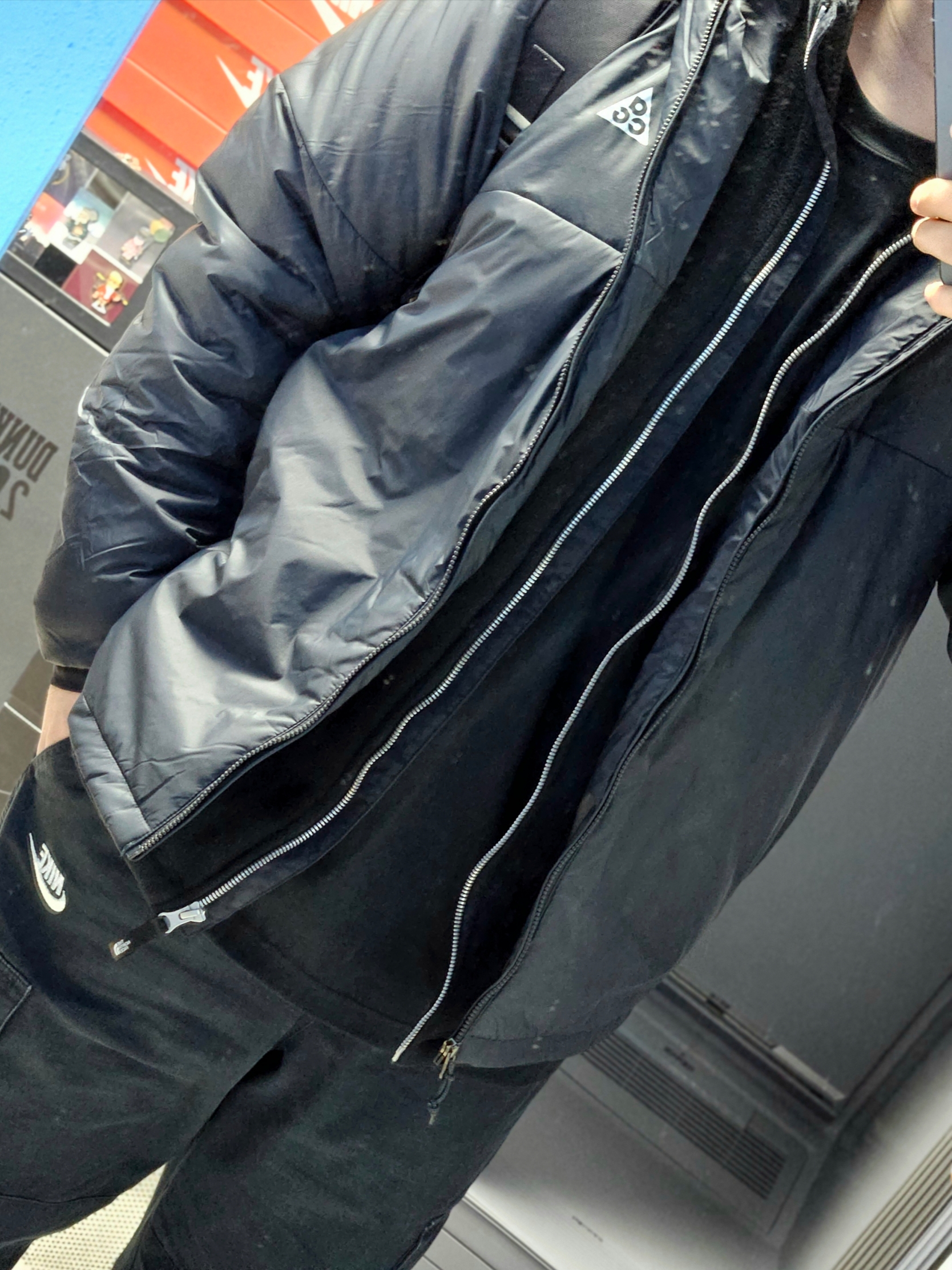 Nike ACG Therma-Fit ADV Rope De Dope Full Zip Jacket Black Summit White - Asia 착용 스타일 - 1