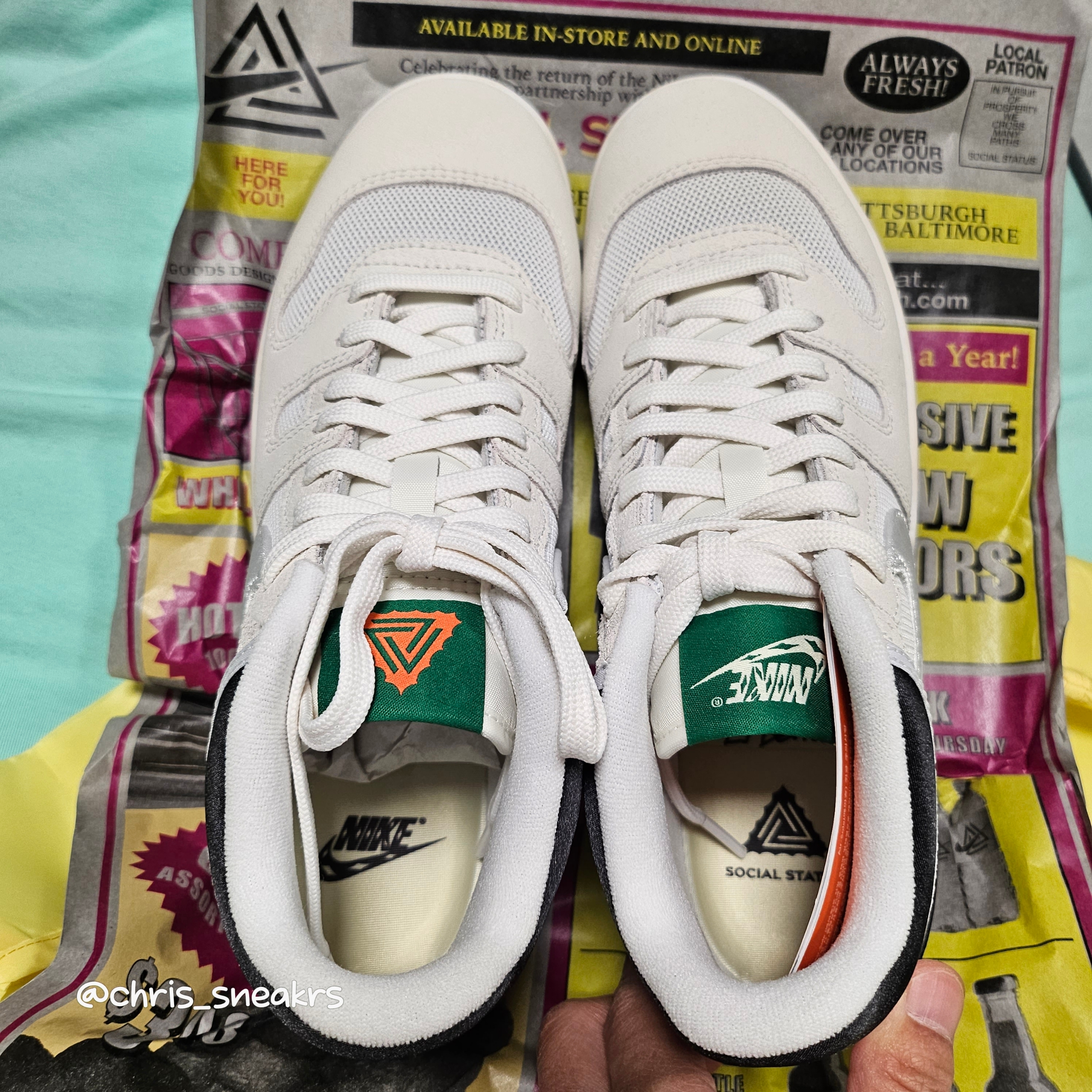 Nike x Social Status Mac Attack SP Summit White Pine Green 착용 스타일 - 6
