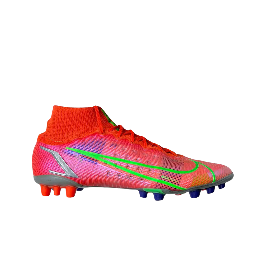 나이키 머큐리얼 슈퍼플라이 8 엘리트 AG 브라이트 크림슨 메탈릭 실버(Nike Mercurial Superfly 8 Elite AG Bright Crimson Metallic Silver) - 1