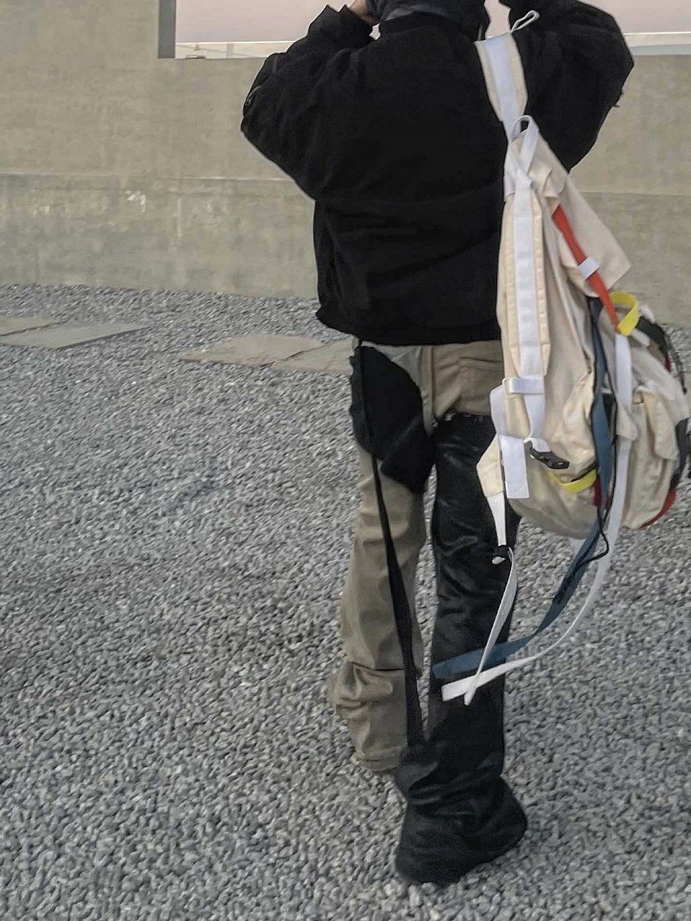 Undermycar Dtrange Dead Starange Destroyed Bomber Obsidian - 23SS 착용 스타일 - 4