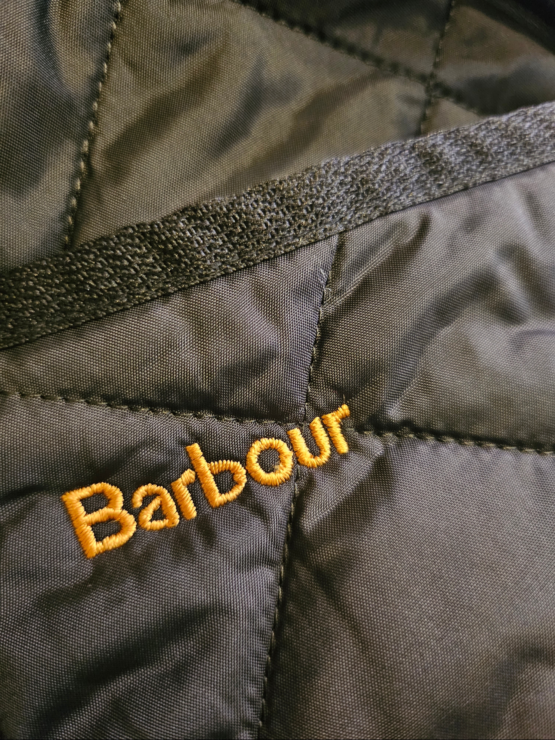 Barbour Heritage Liddesdale Quilted Jacket Black 착용 스타일 - 1