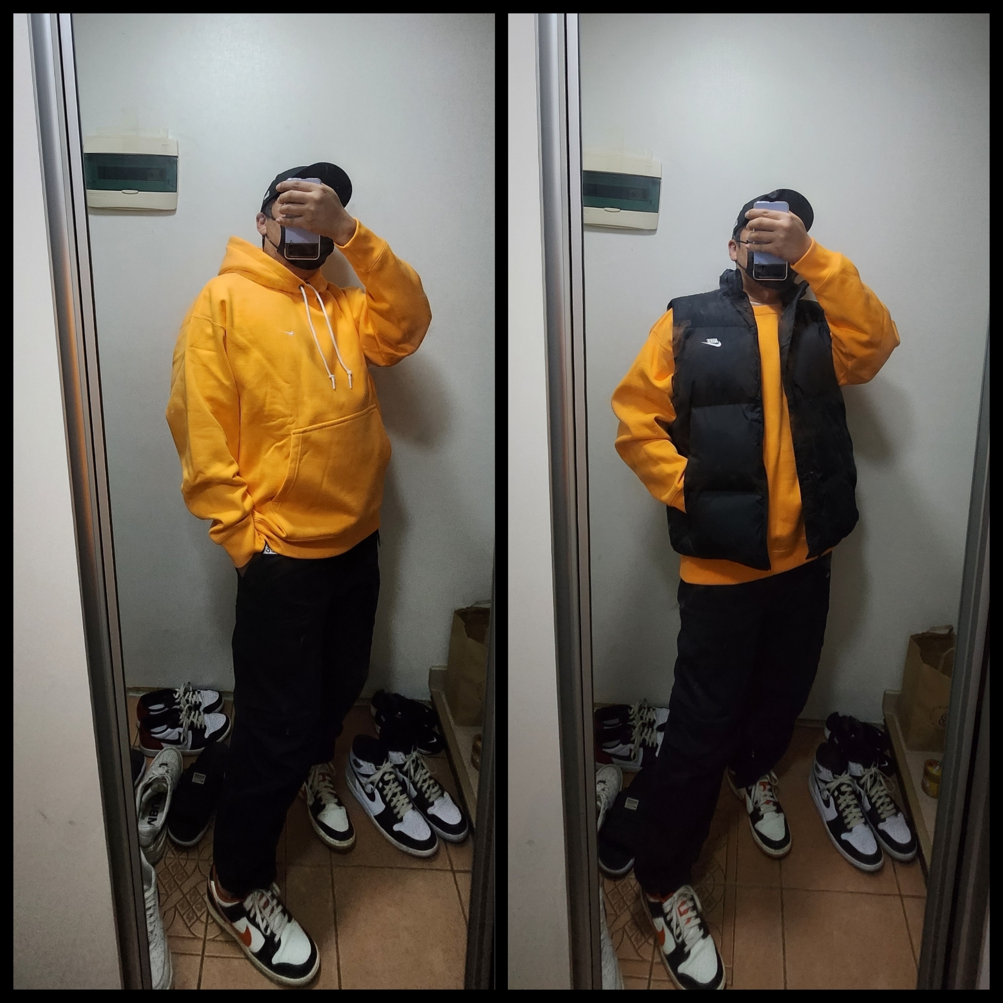 Nike NSW Club Primaloft Water-Repellent Puffer Vest Black - Asia, Nike Dunk Low Retro PRM Halloween 착용 스타일