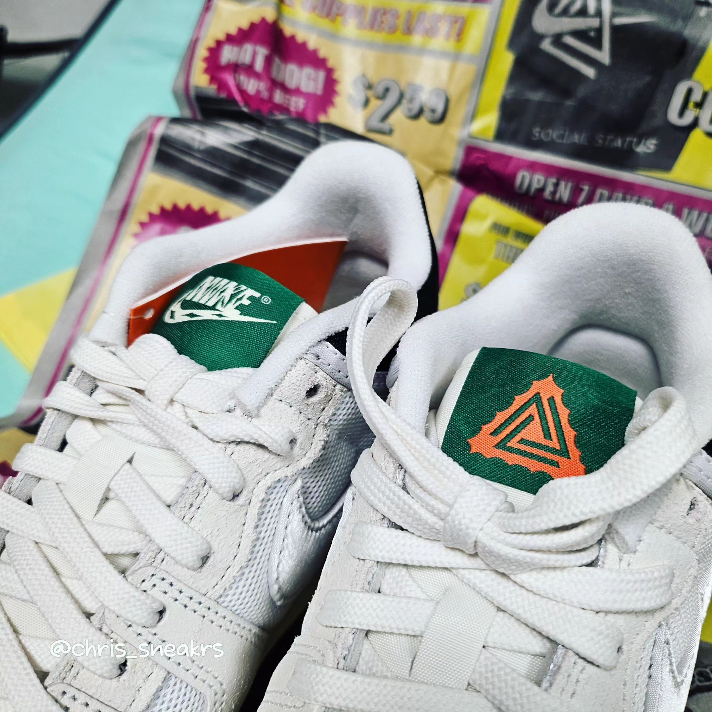Nike x Social Status Mac Attack SP Summit White Pine Green 착용 스타일 - 5