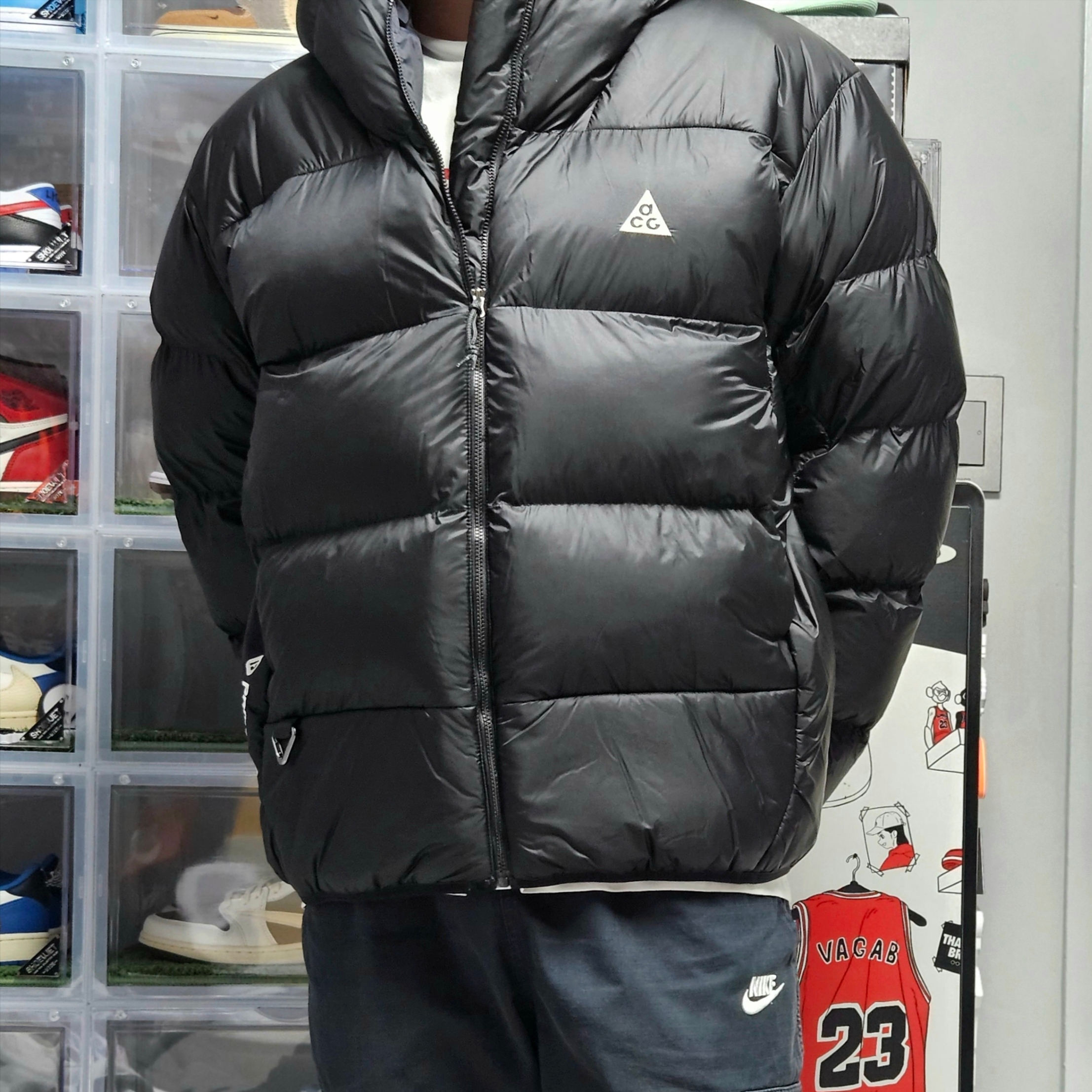 Nike ACG Therma-Fit ADV Lunar Lake Puffer Jacket Black - Asia 착용 스타일 - 1