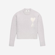 AMI de Coeur Cloudy Wool Sweater Earl Grey Ivory