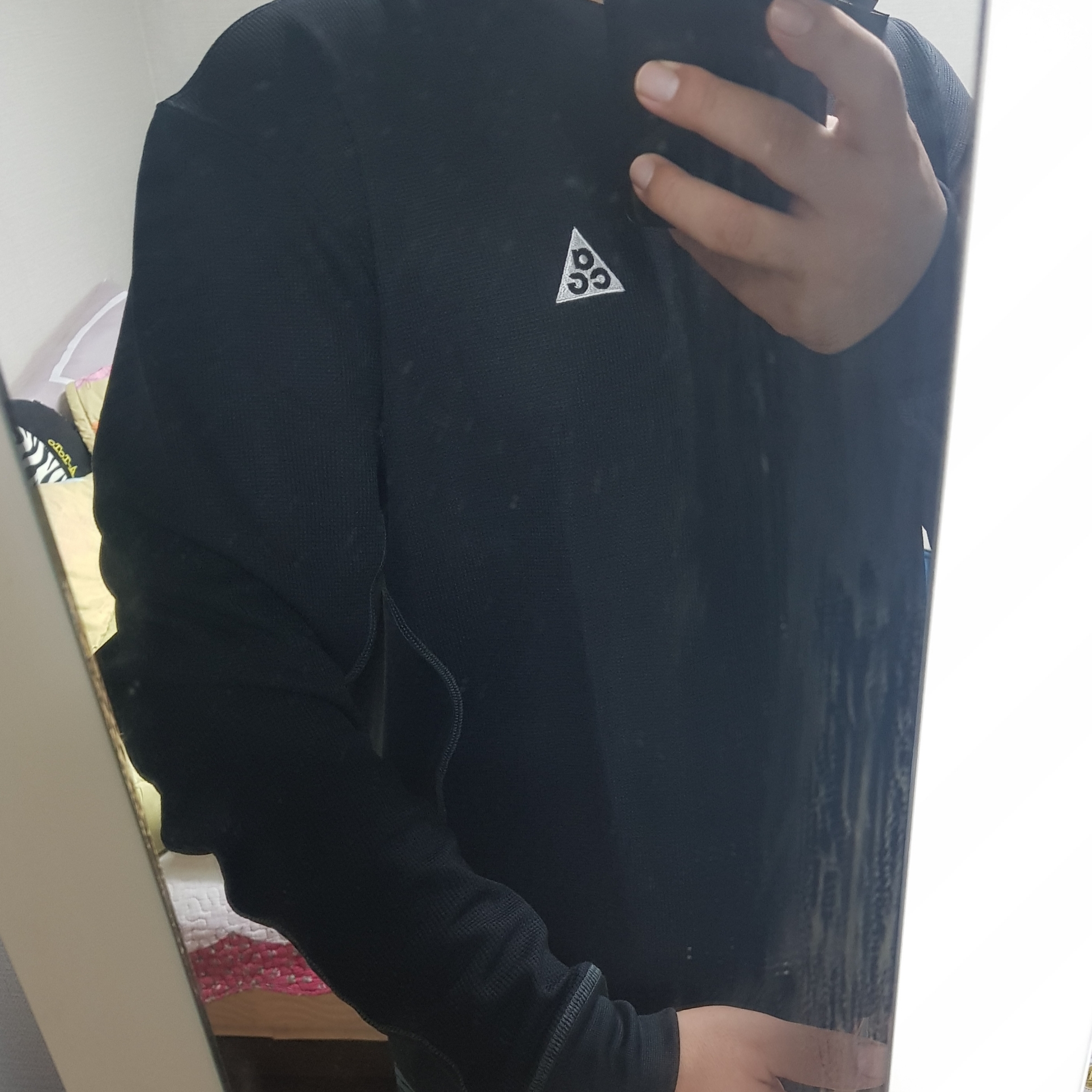 Nike ACG Dri-Fit ADV Goat Rocks Long Sleeve Winterized Top Black - Asia 착용 스타일 - 1