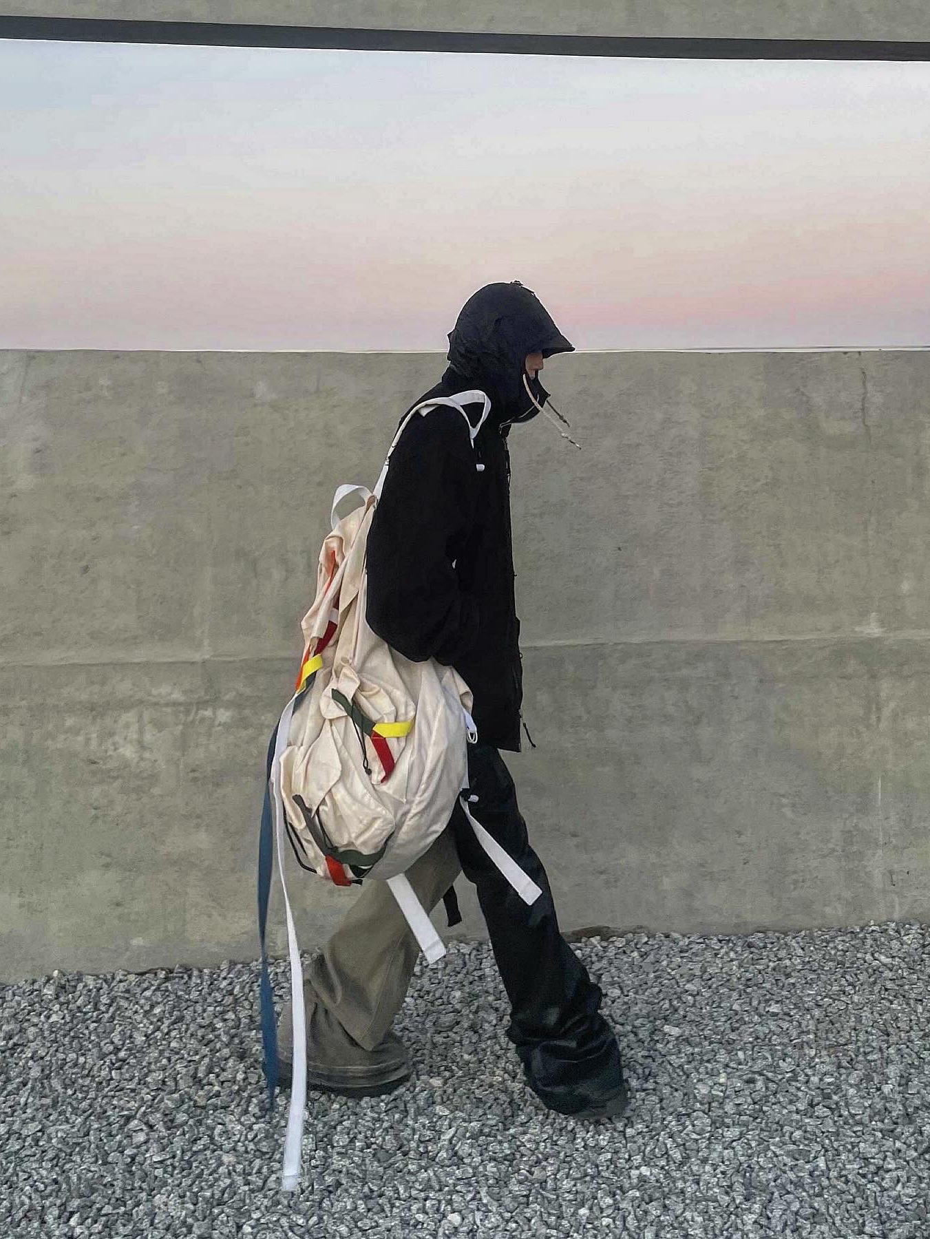 Undermycar Dtrange Dead Starange Destroyed Bomber Obsidian - 23SS 착용 스타일 - 2