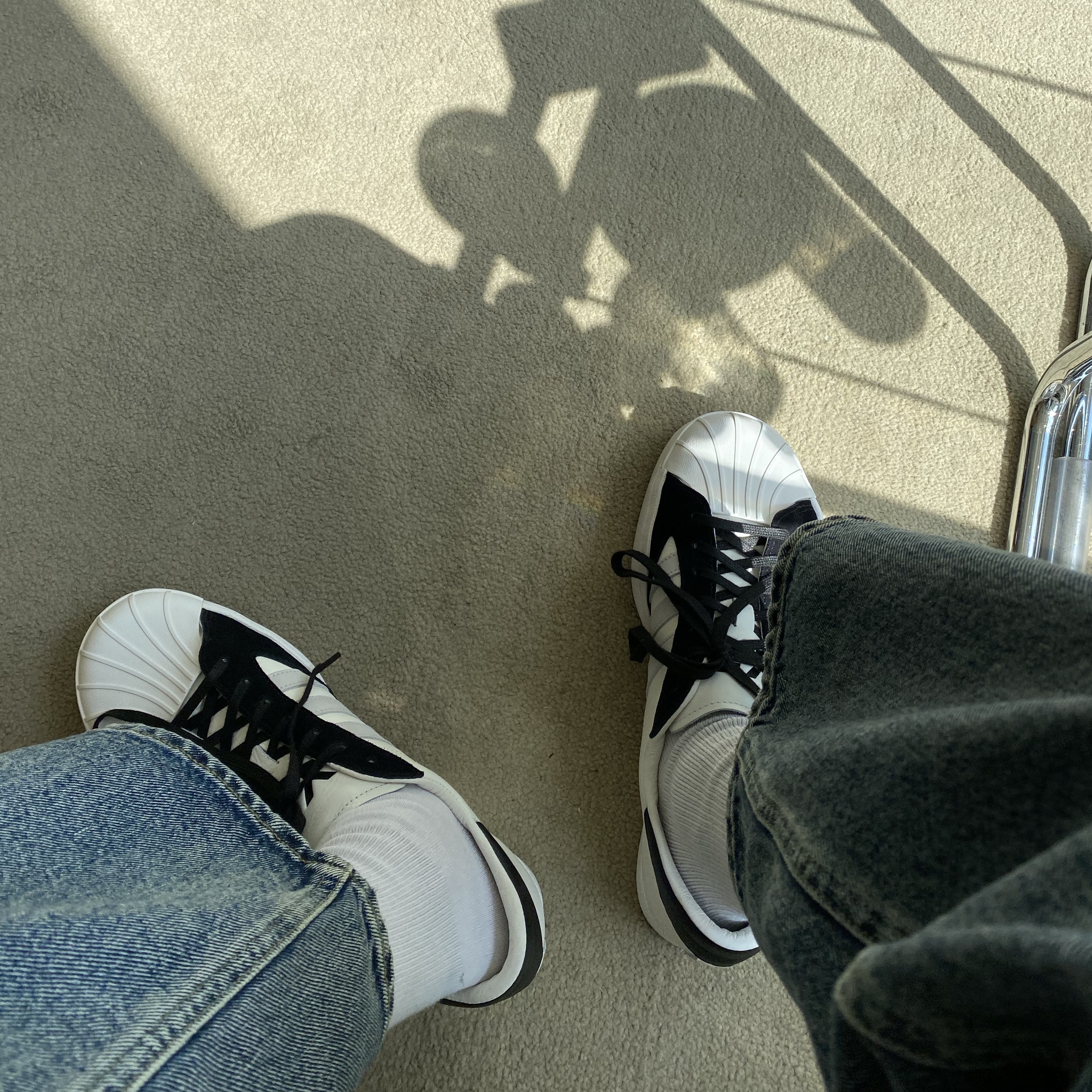 Y-3 Yohji Star White 착용 스타일