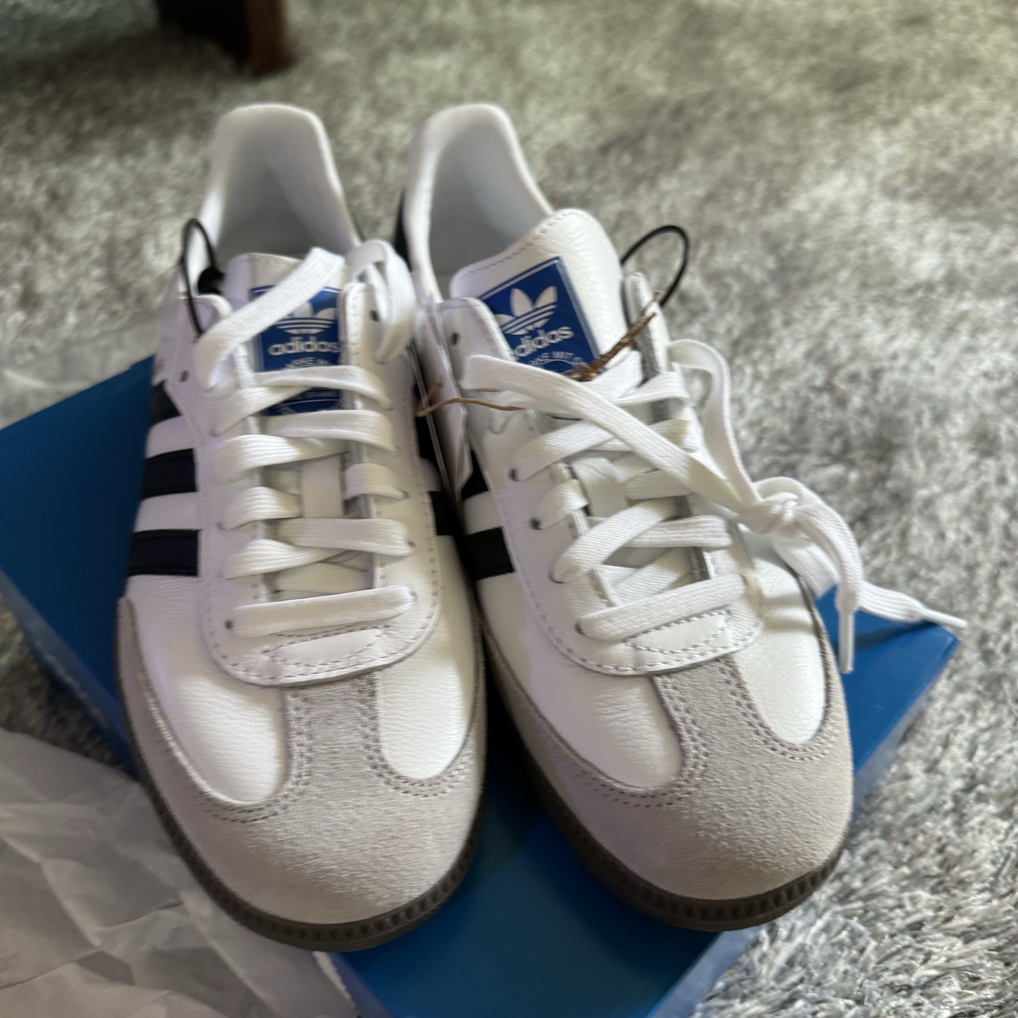 Adidas Samba OG Cloud White 착용 스타일 - 7