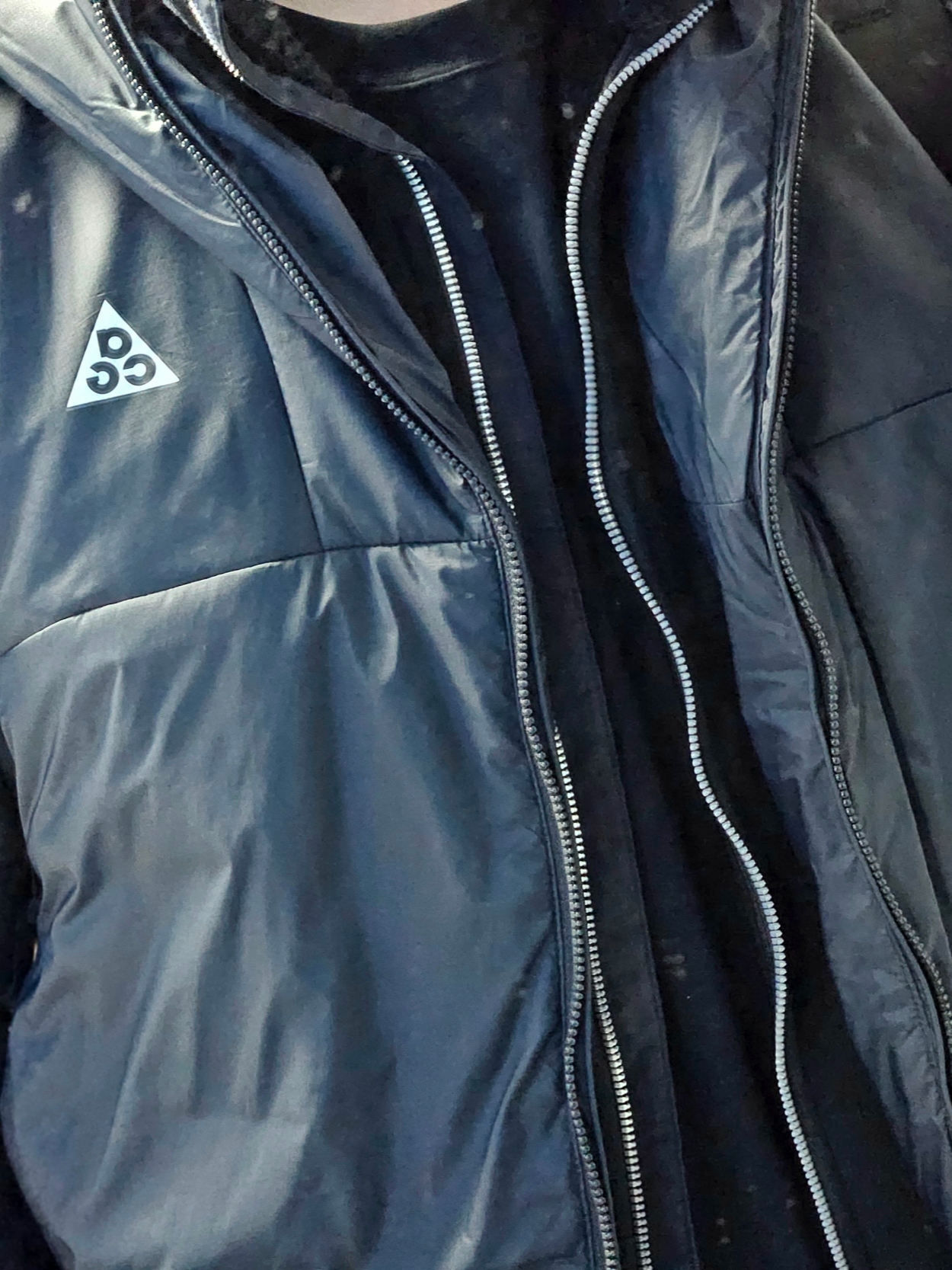 Nike ACG Therma-Fit ADV Rope De Dope Full Zip Jacket Black Summit White - Asia 착용 스타일 - 2