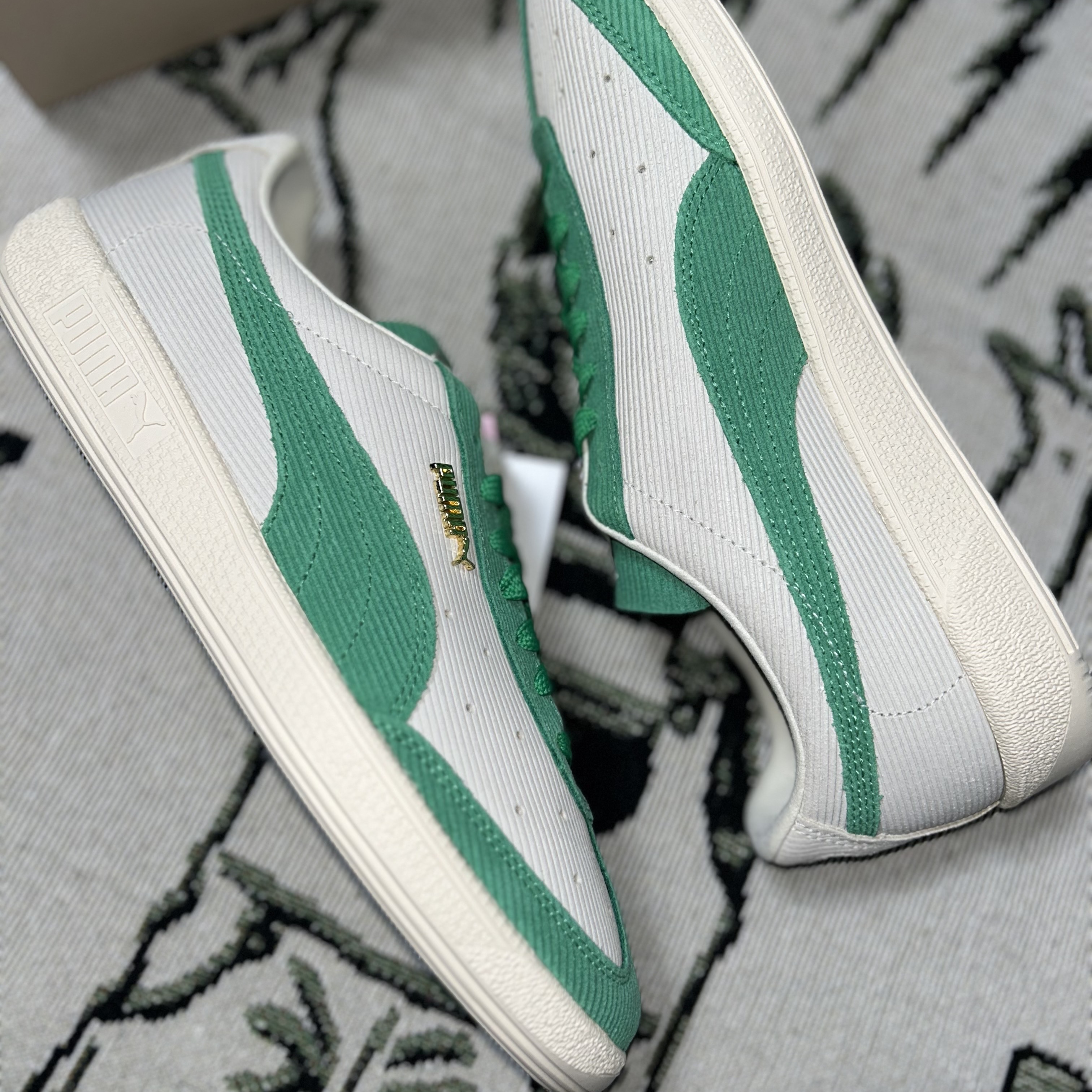 Puma Vlado Stenzel Cord Pristine Grassy Green 착용 스타일 - 2