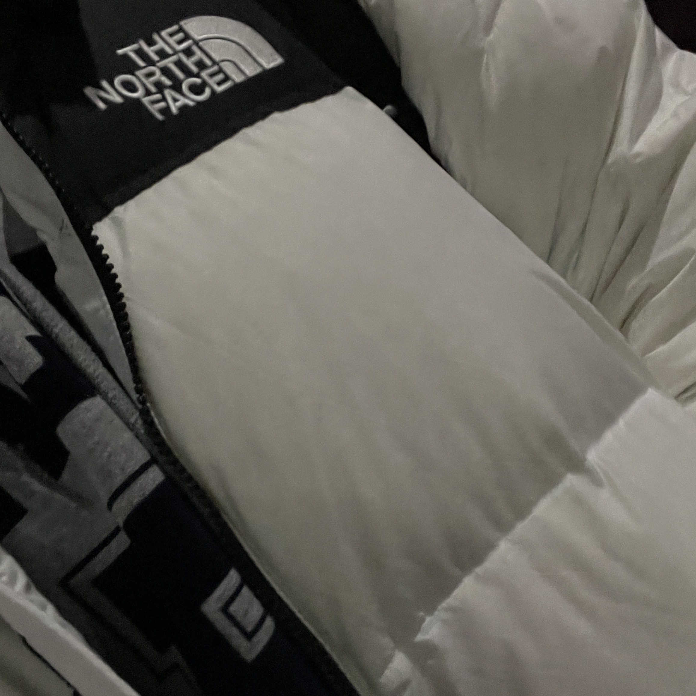 The North Face 1996 Eco Nuptse Jacket White 착용 스타일