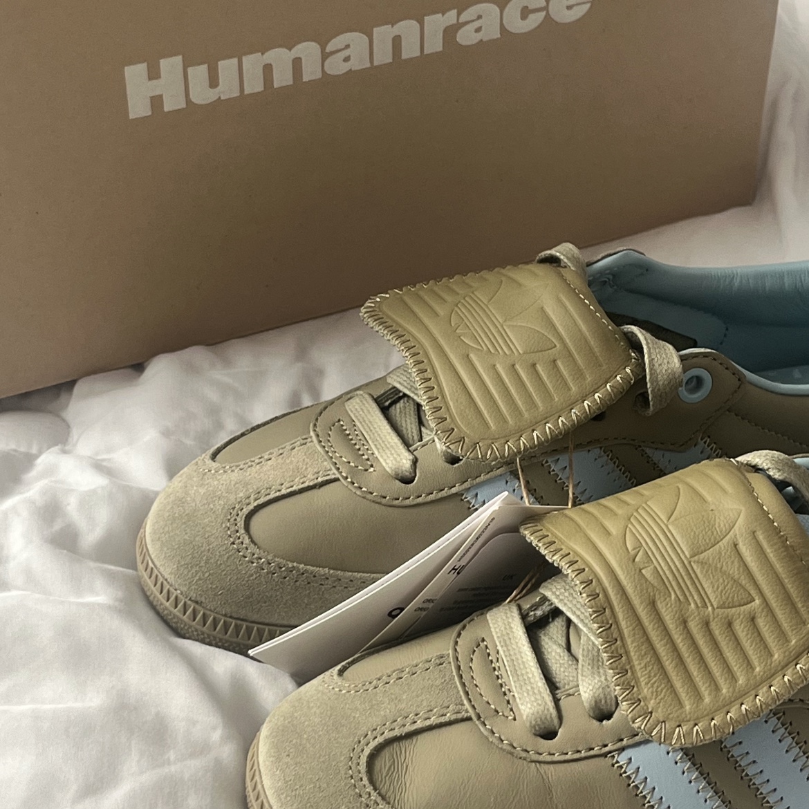 Adidas x Pharrell Williams Humanrace Samba Orbit Green Ash Grey 착용 스타일 - 2