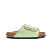 Birkenstock x Stussy Solana Shearling Slide Washed Green