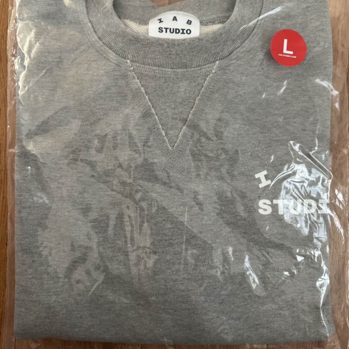 IAB Studio Heavy Short Sleeve Sweatshirt Gray - 23FW 착용 스타일