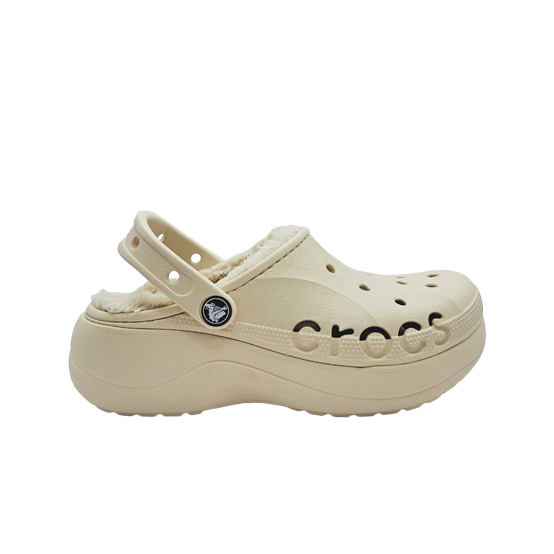 (W) 크록스 바야 플랫폼 라인드 클로그 윈터 화이트((W) Crocs Baya Platform Lined Clog Winter White)
