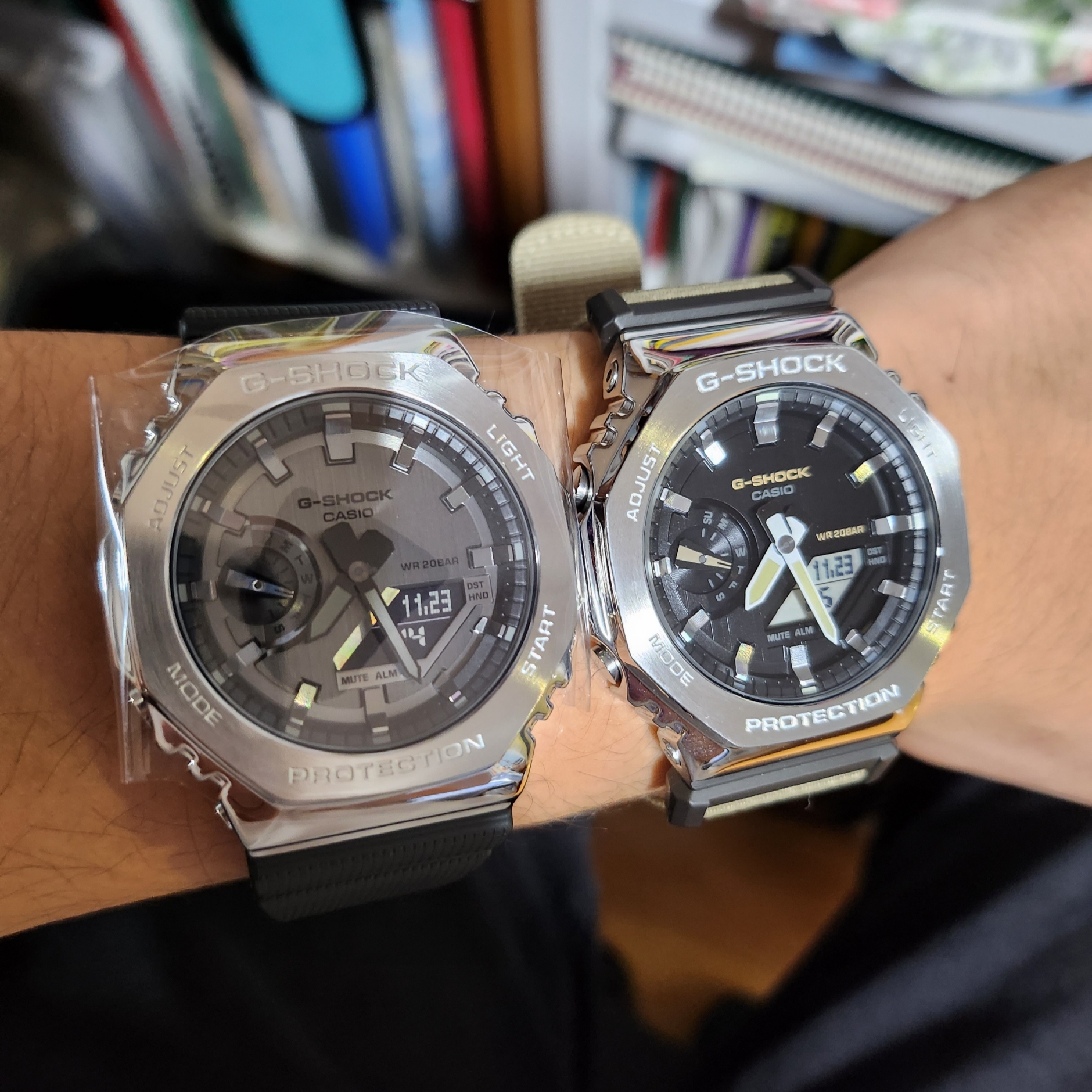 Casio G-Shock GM-2100-1A, Casio G-ShockGM-2100C-5ADR 착용 스타일 - 3