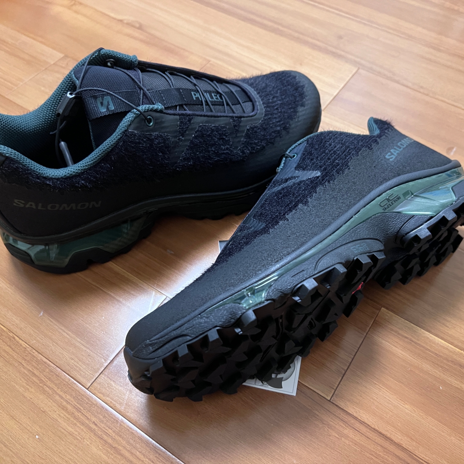 Salomon x Phileo XT-SP1 Black Darkest Spruce 착용 스타일