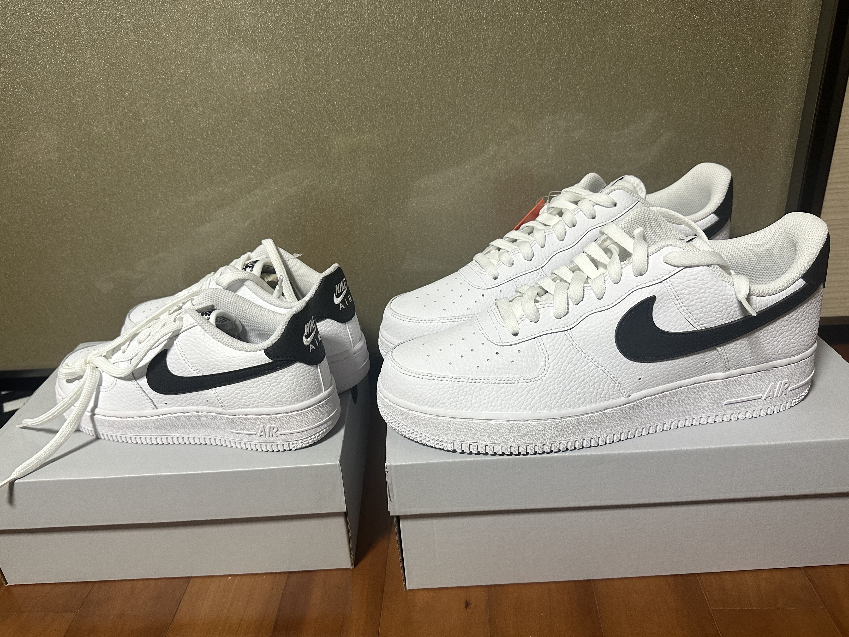 Nike Air Force 1 '07 White Black, (GS) Nike Air Force 1 LV8 White Black 착용 스타일