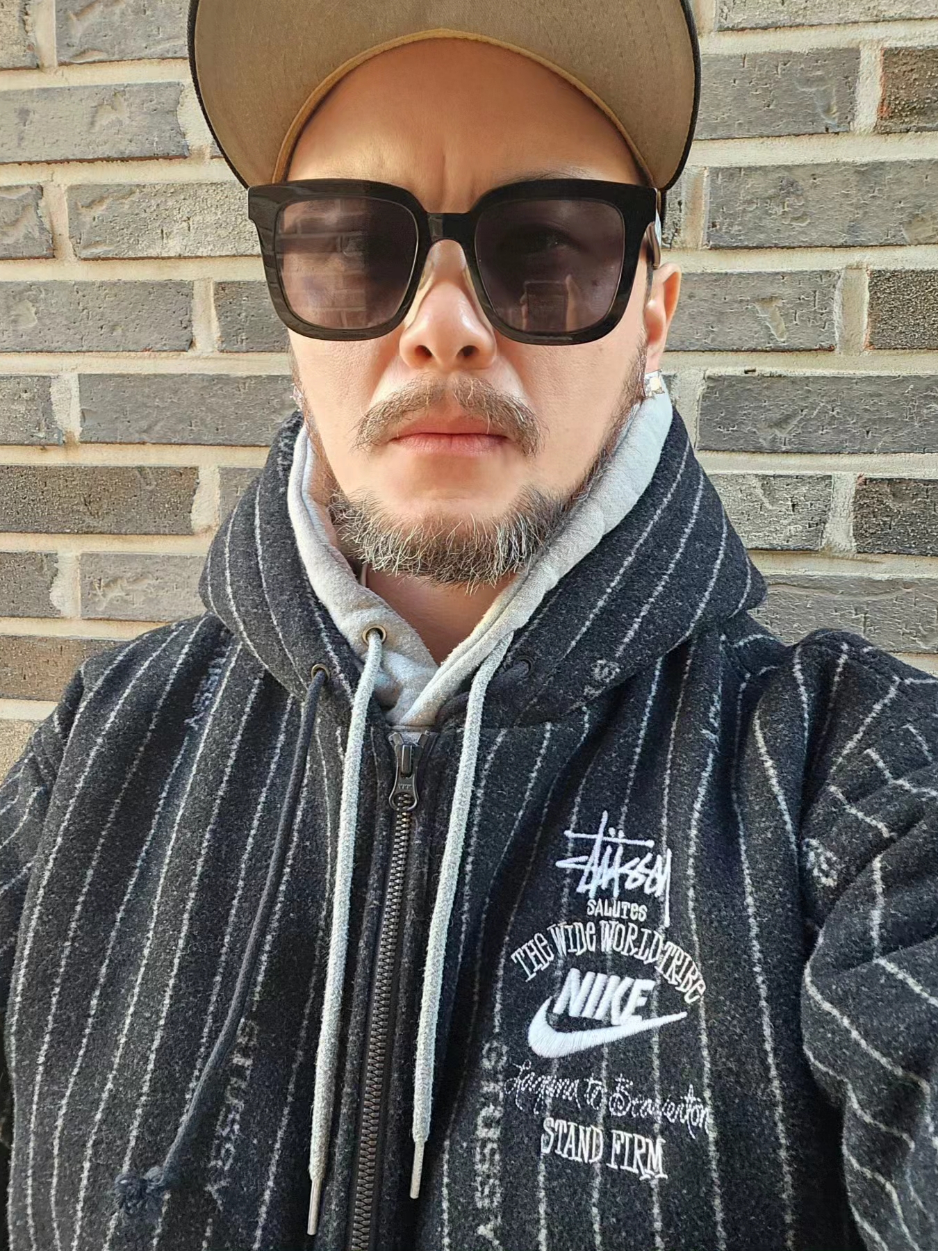 Nike x Stussy NRG Striped Wool Jacket Black (DR4023-010), Nike x Stussy NRG Striped Wool Pants Black (DR4021-010) 착용 스타일 - 2