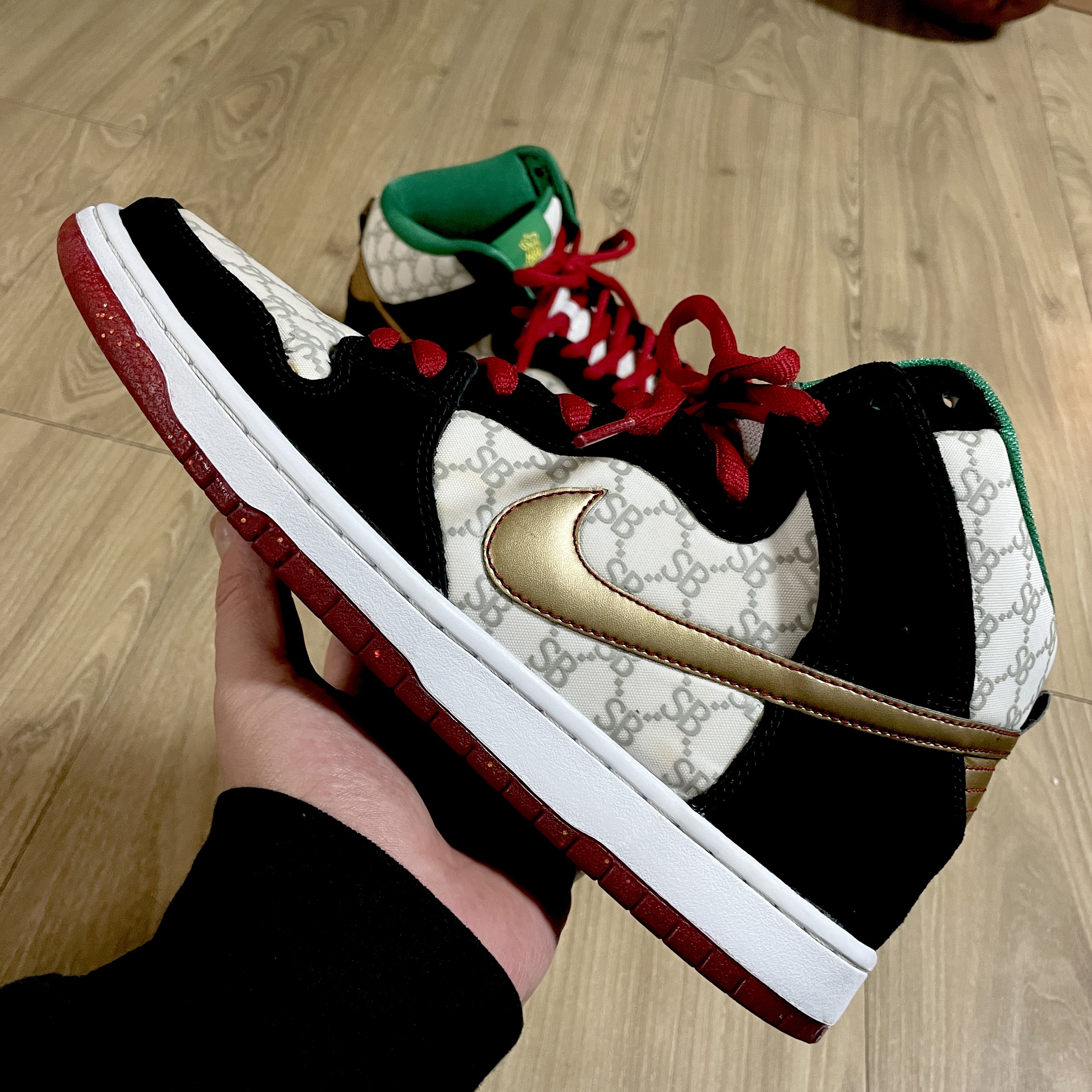 Nike x Black Sheep Dunk High SB Paid in Full 착용 스타일 - 6