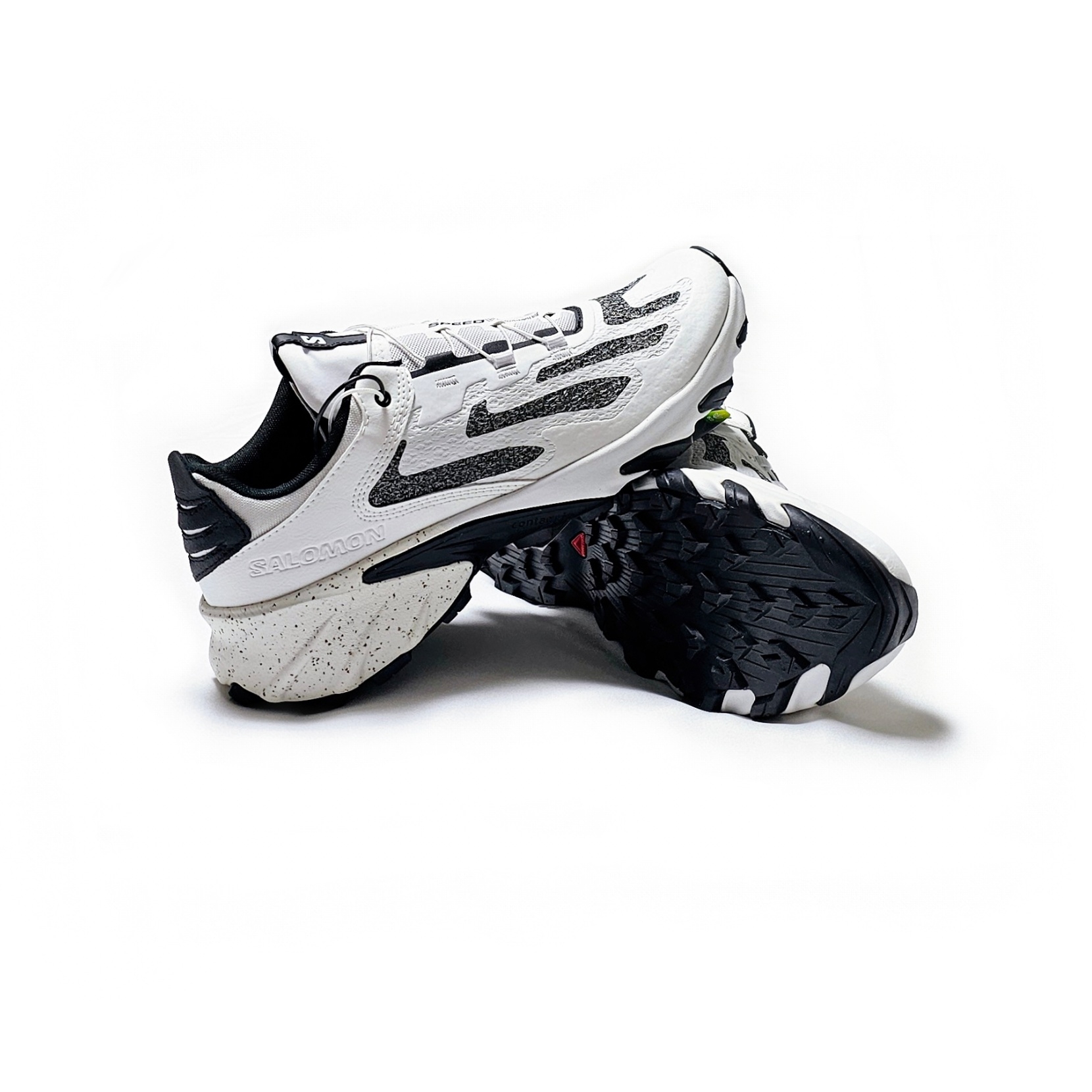 Salomon Speedverse PRG White Vanilla Ice 착용 스타일 - 4