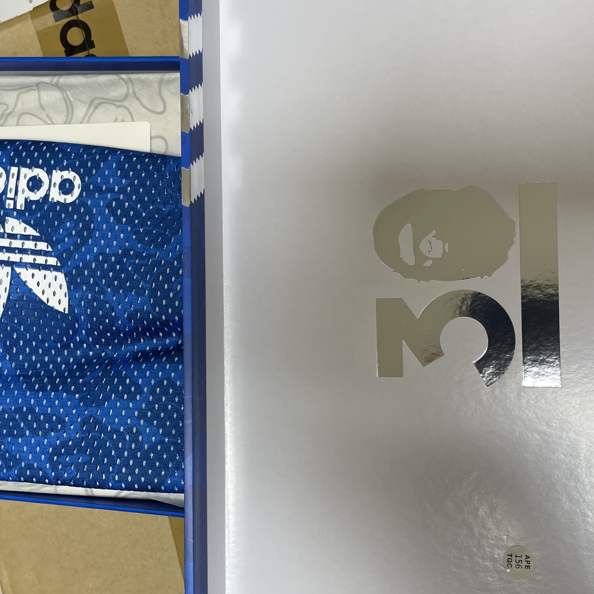 Adidas x BAPE Stan Smith Cloud White Off White 착용 스타일 - 4