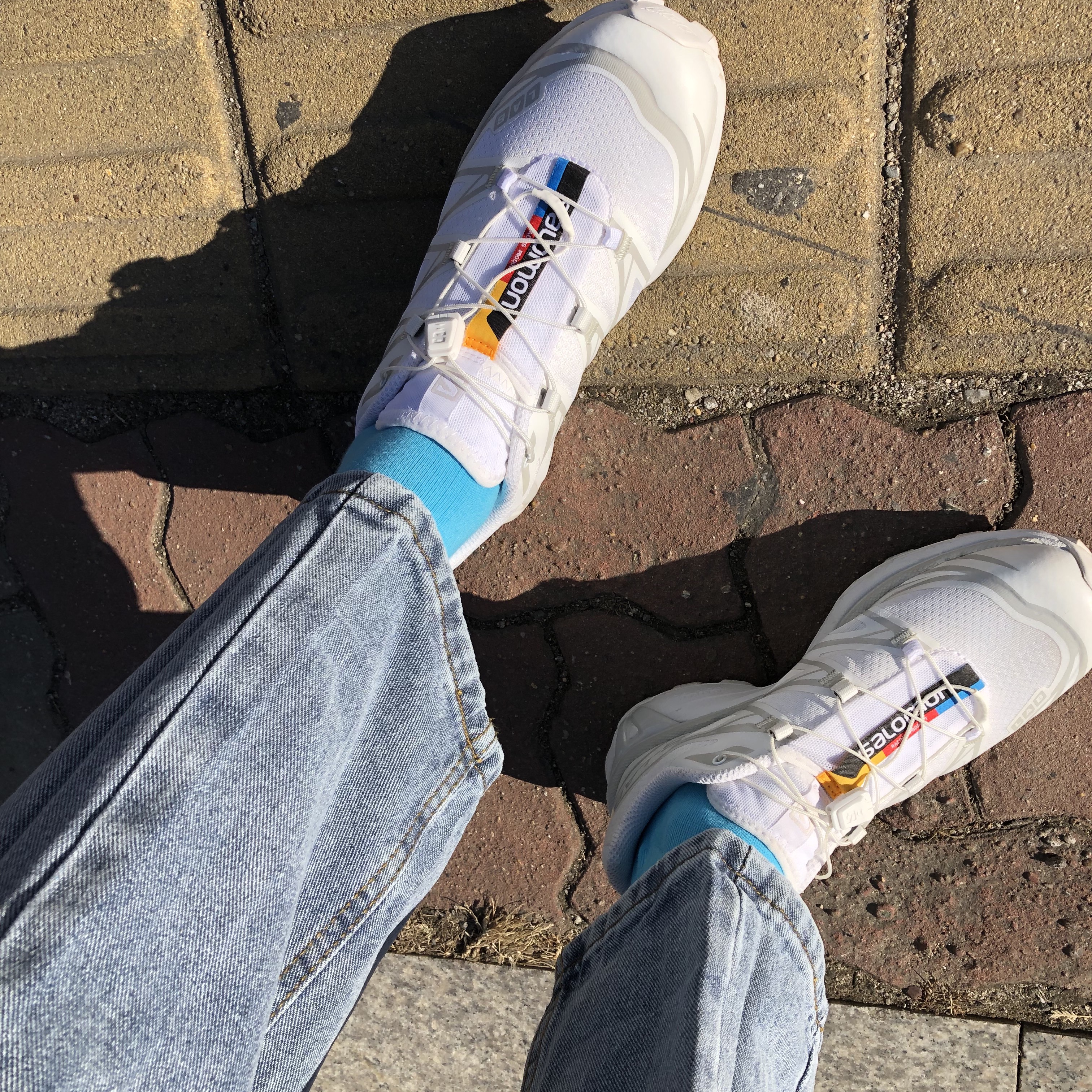 Salomon XT-6 ADV White 착용 스타일 - 1