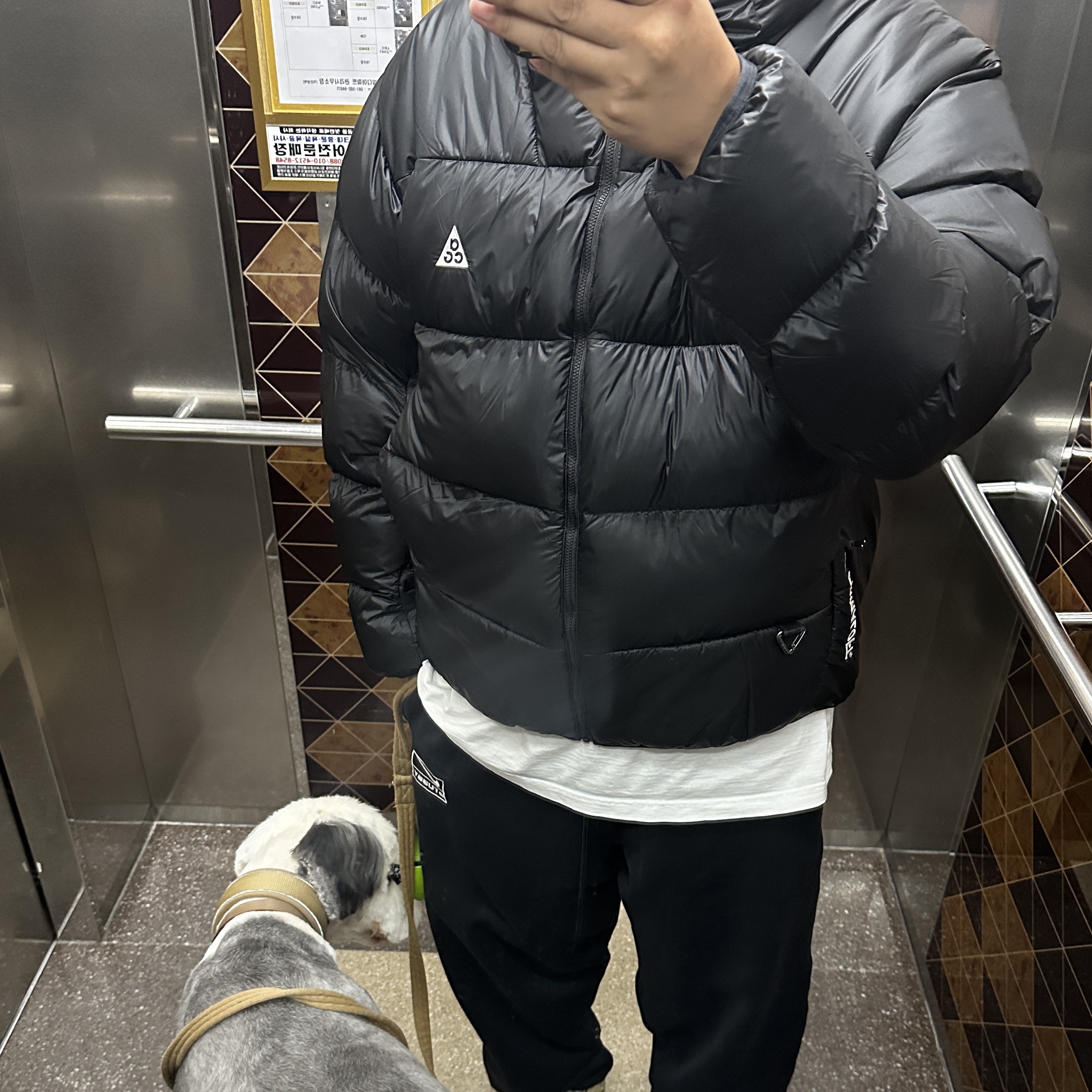 Nike ACG Therma-Fit ADV Lunar Lake Puffer Jacket Black - Asia 착용 스타일
