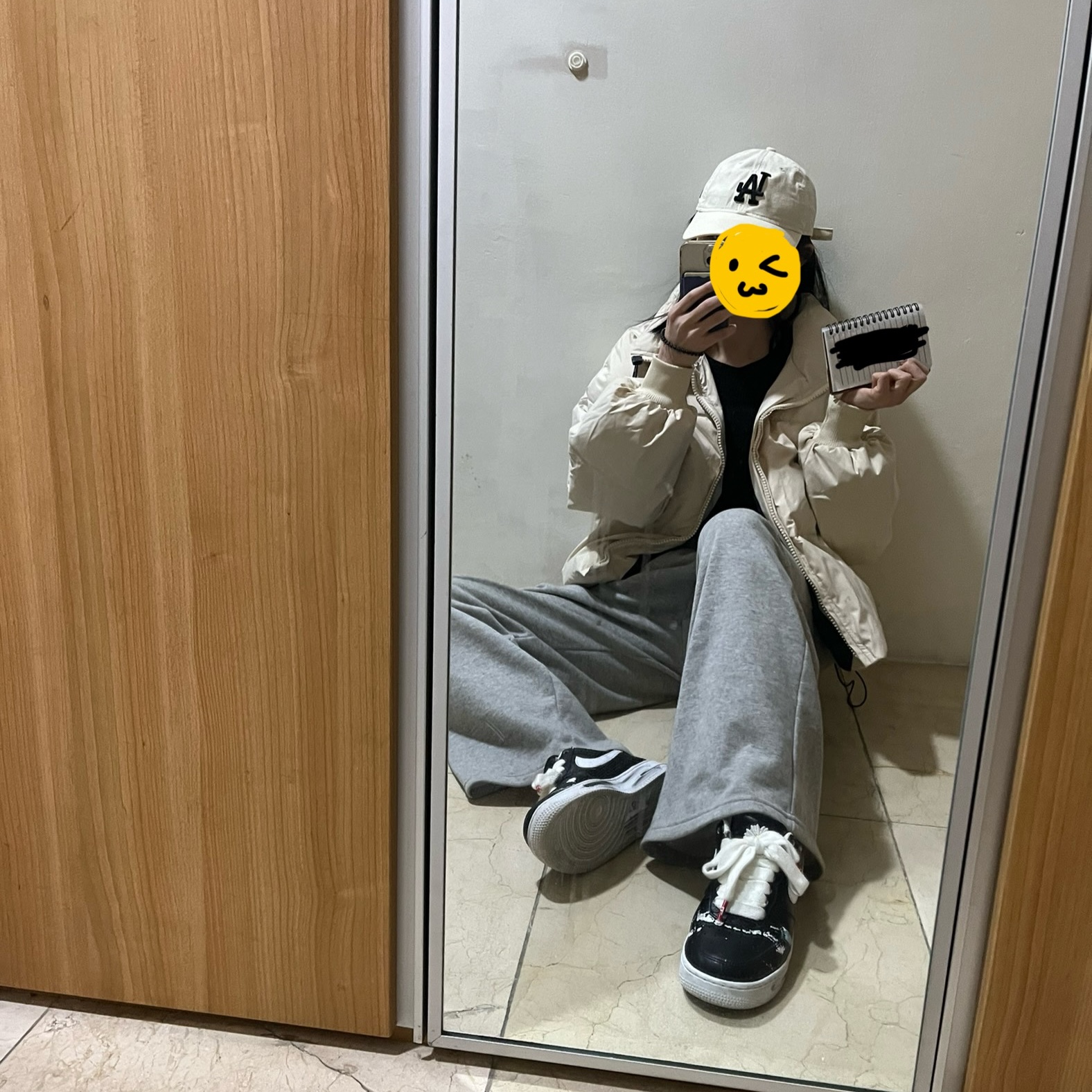 Nike x Peaceminusone Air Force 1 Low Para-Noise 착용 스타일