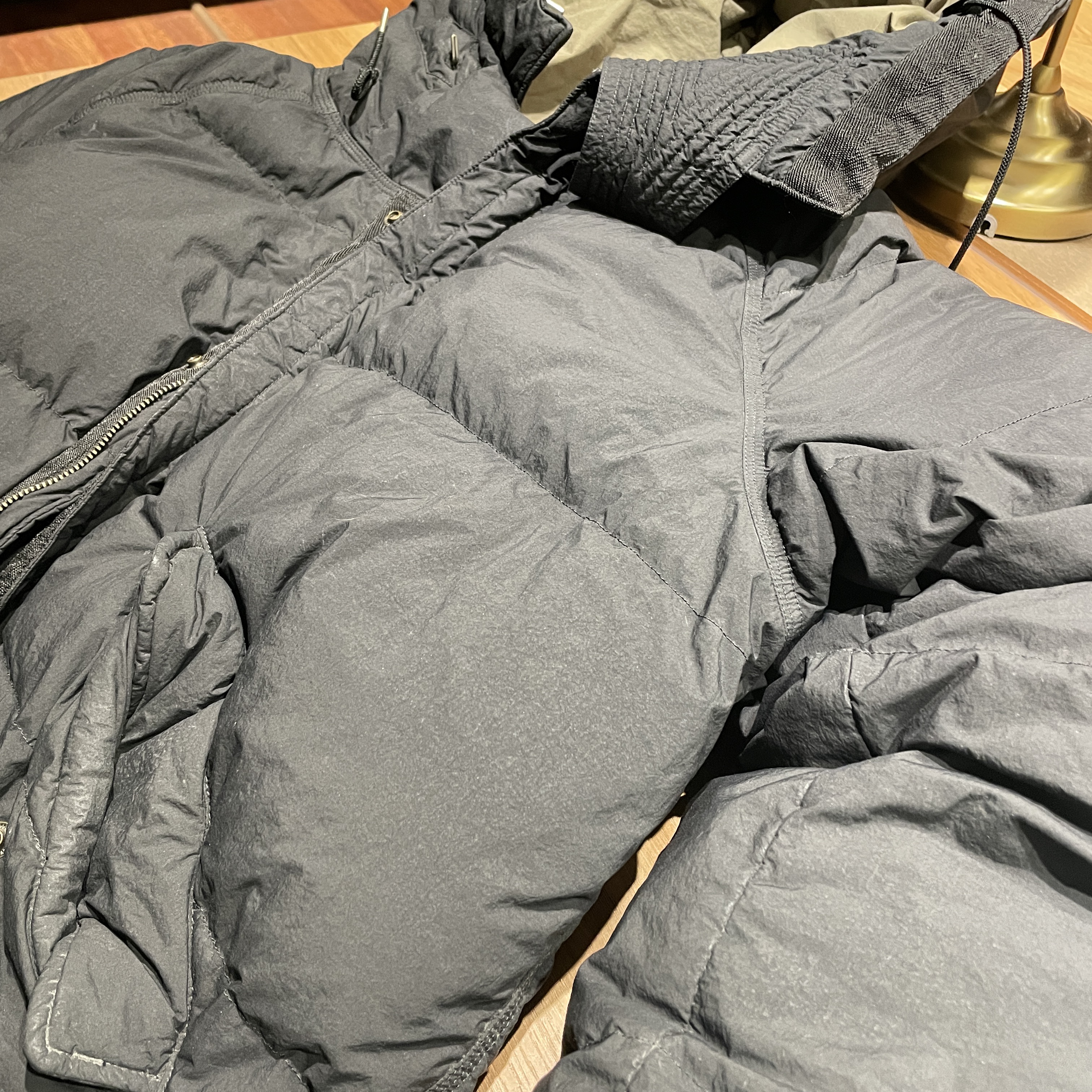 Ten C Artic Down Parka Black 착용 스타일
