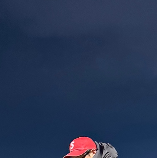 Supreme Pigment Canvas S Logo 6-Panel Red - 23SS 착용 스타일