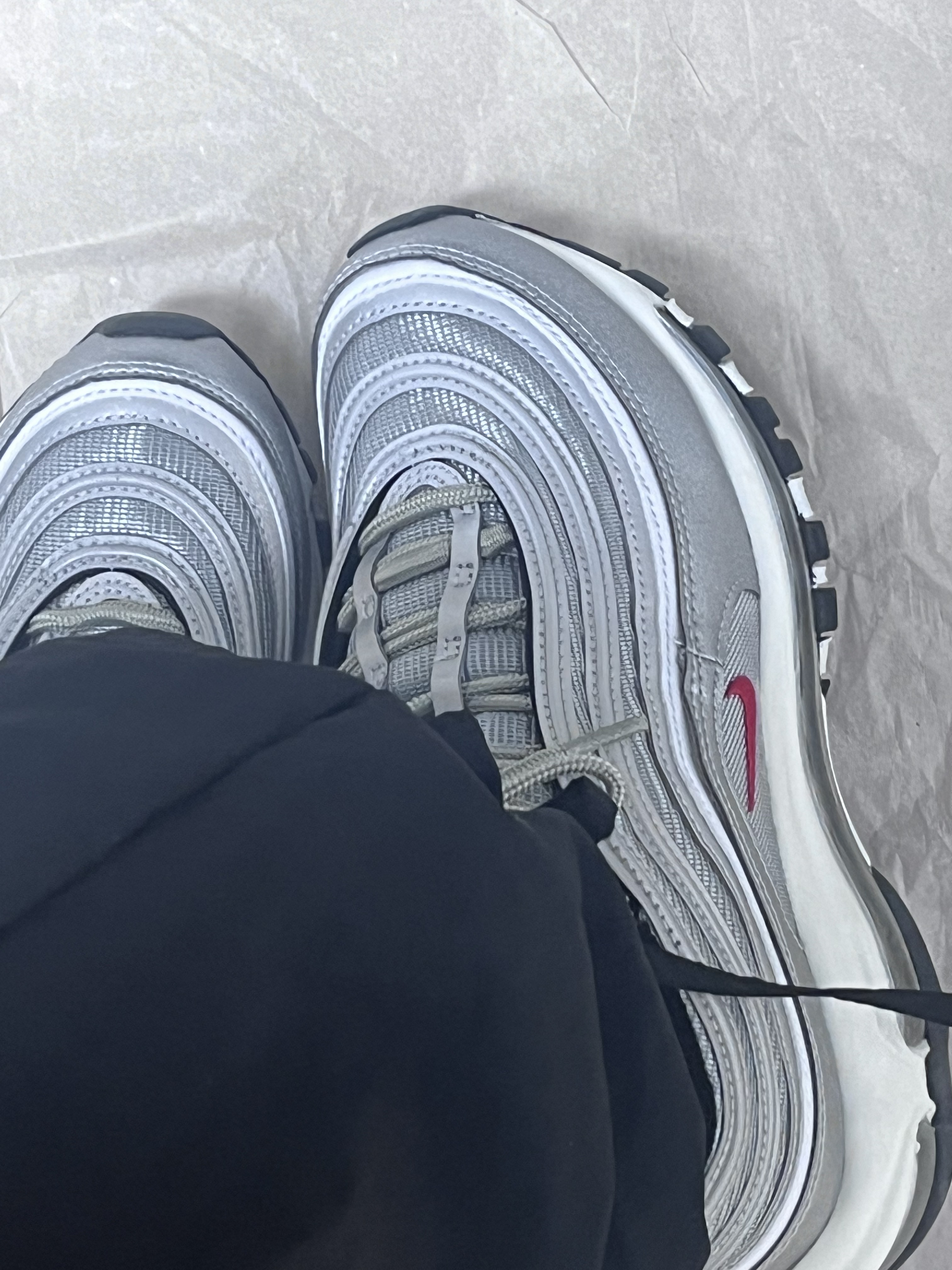 (W) Nike Air Max 97 OG Silver Bullet 2022 착용 스타일