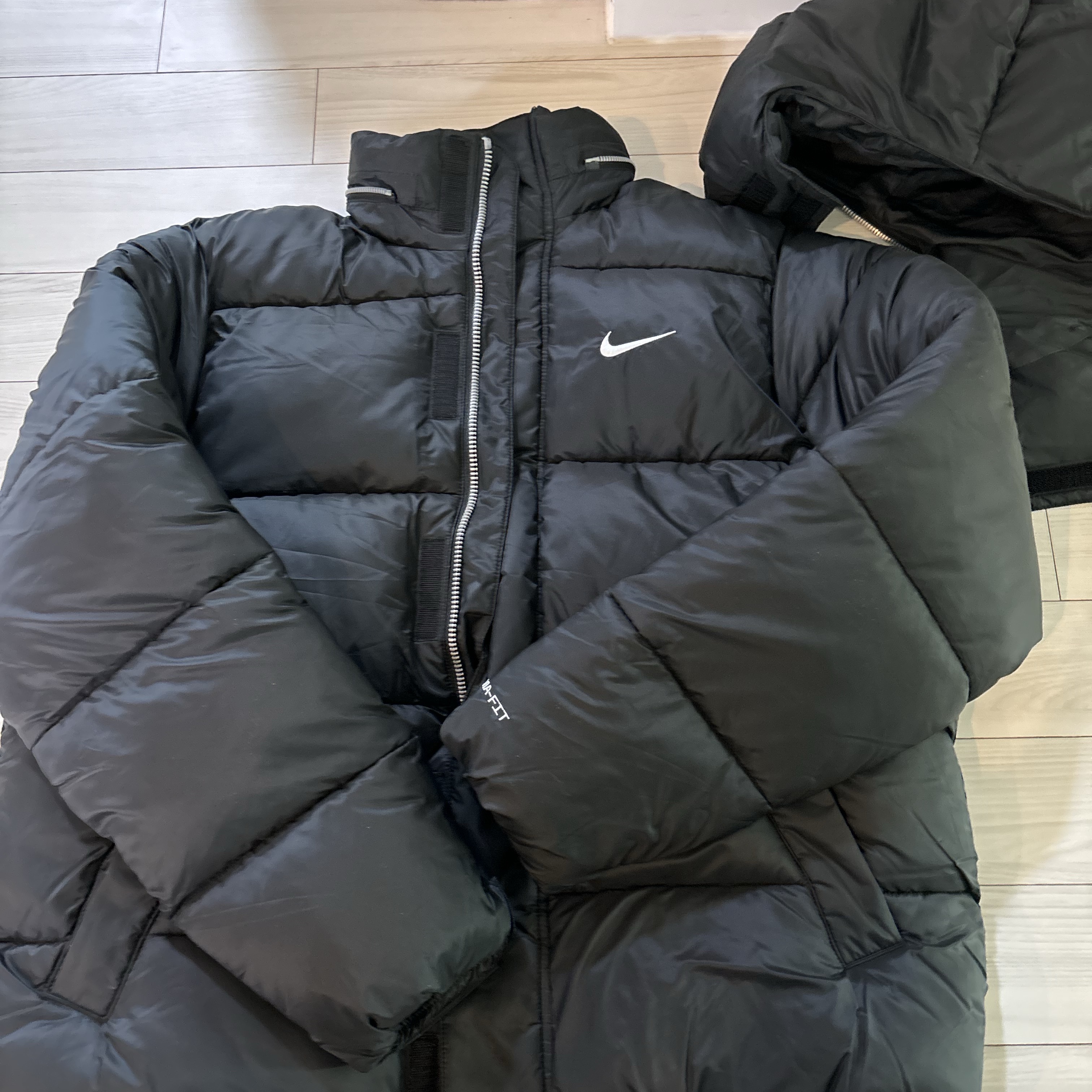 Nike Life Therma-Fit Puffer Jacket Black - Asia 착용 스타일