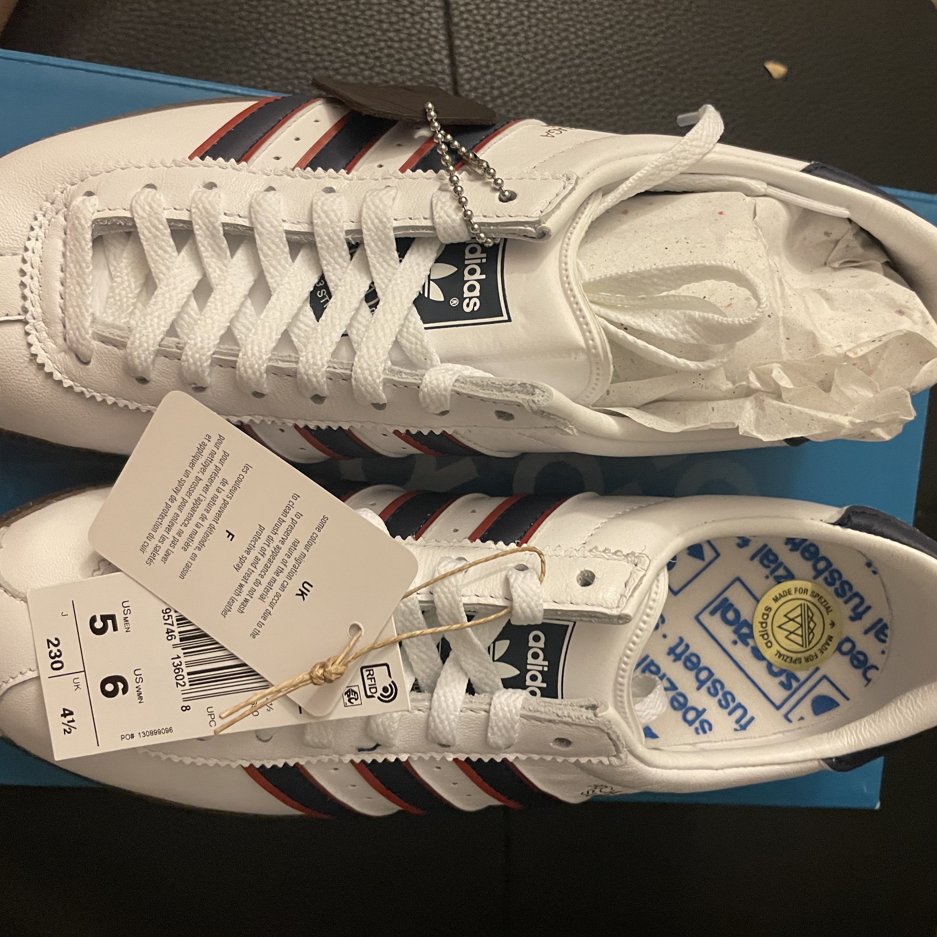 Adidas Hochelaga Spezial Cloud White 착용 스타일 - 1