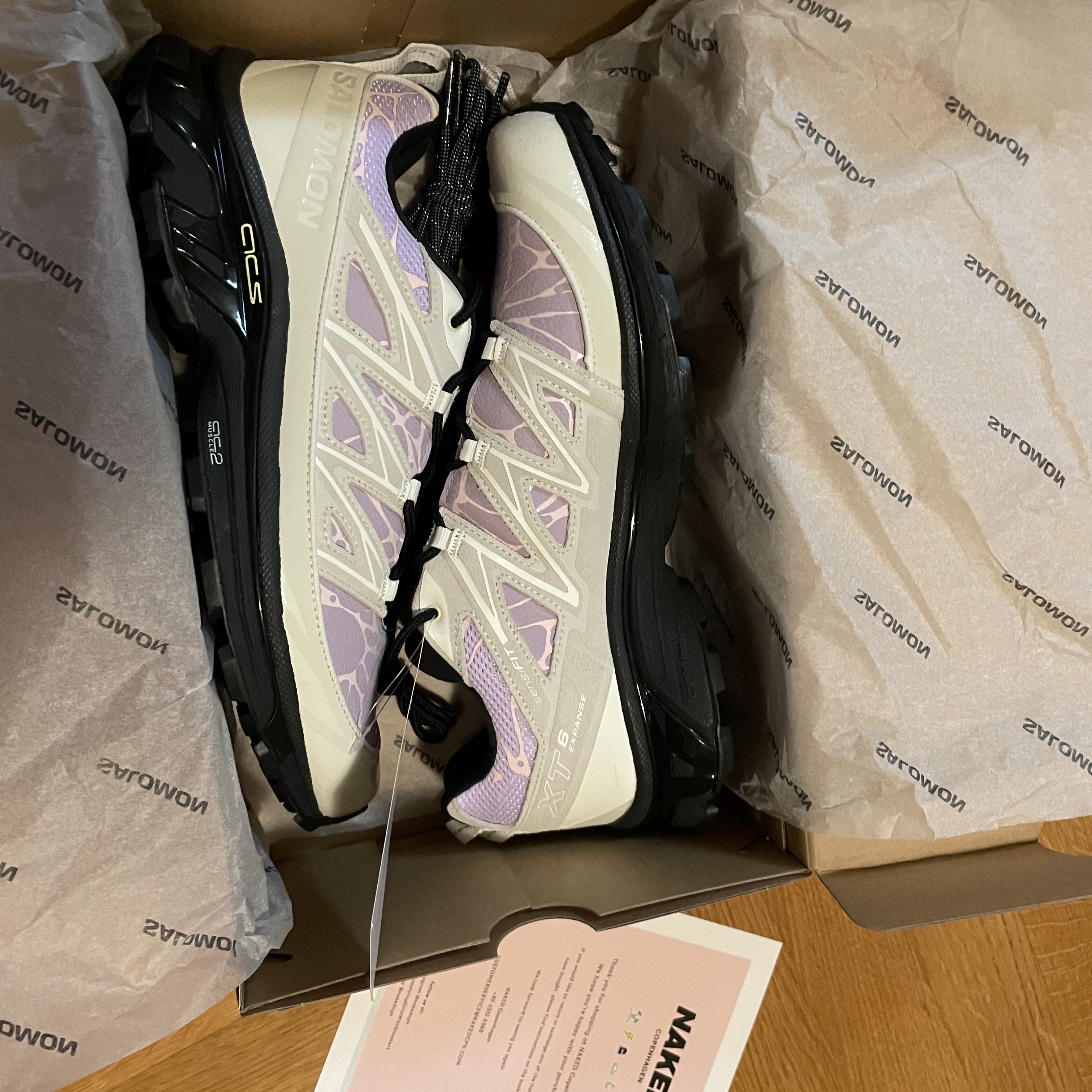 Salomon x Bone Soda XT-6 Expanse LTR Vanilla Ice Black 착용 스타일 - 3