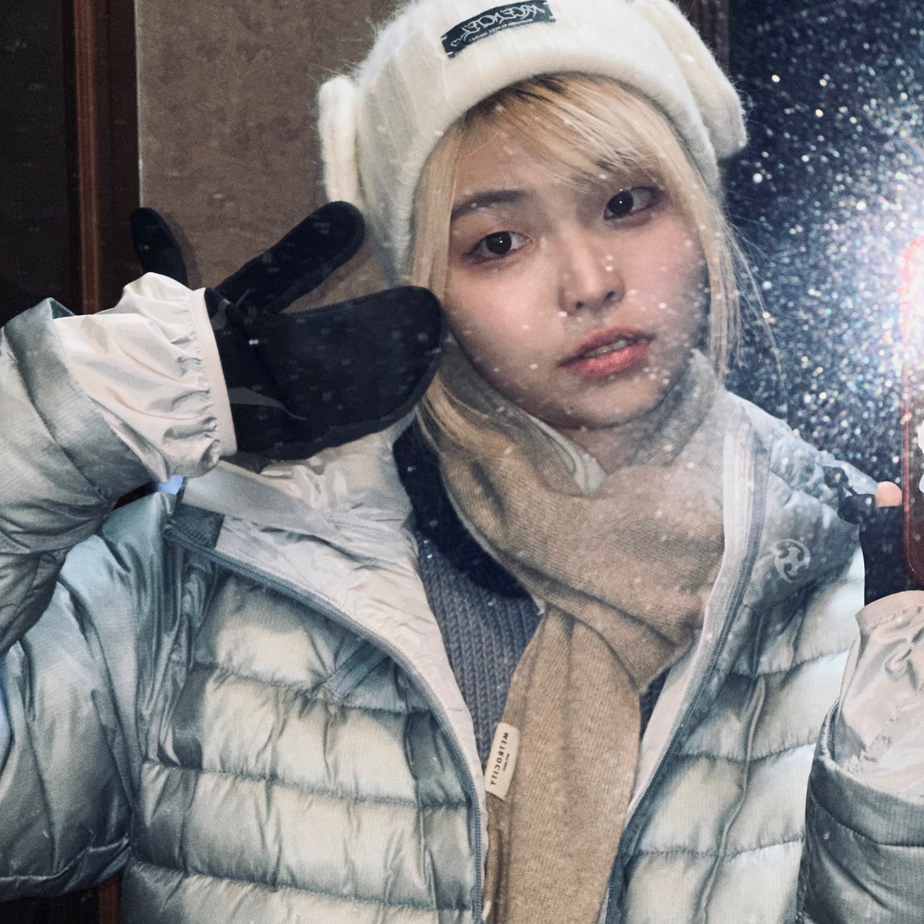 Sansan Gear Suffix Puffer Jacket Sky Blue - 23FW 착용 스타일 - 3