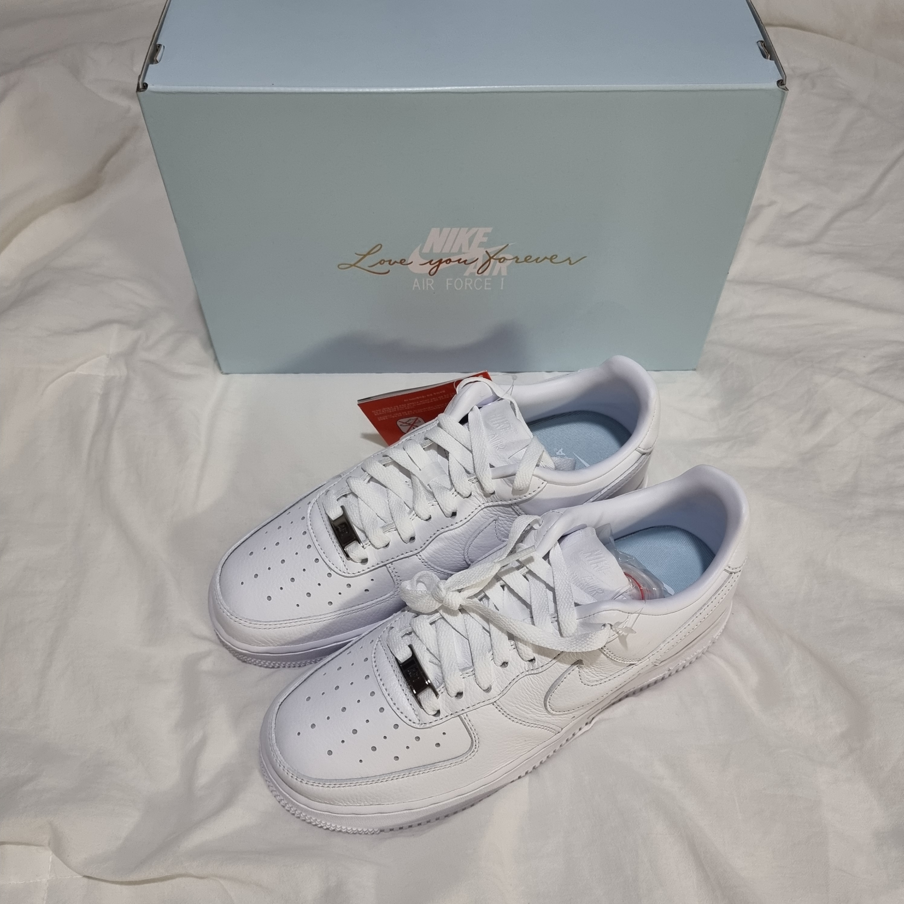 Nike x Drake Nocta Air Force 1 Low SP Certified Lover Boy White 착용 스타일