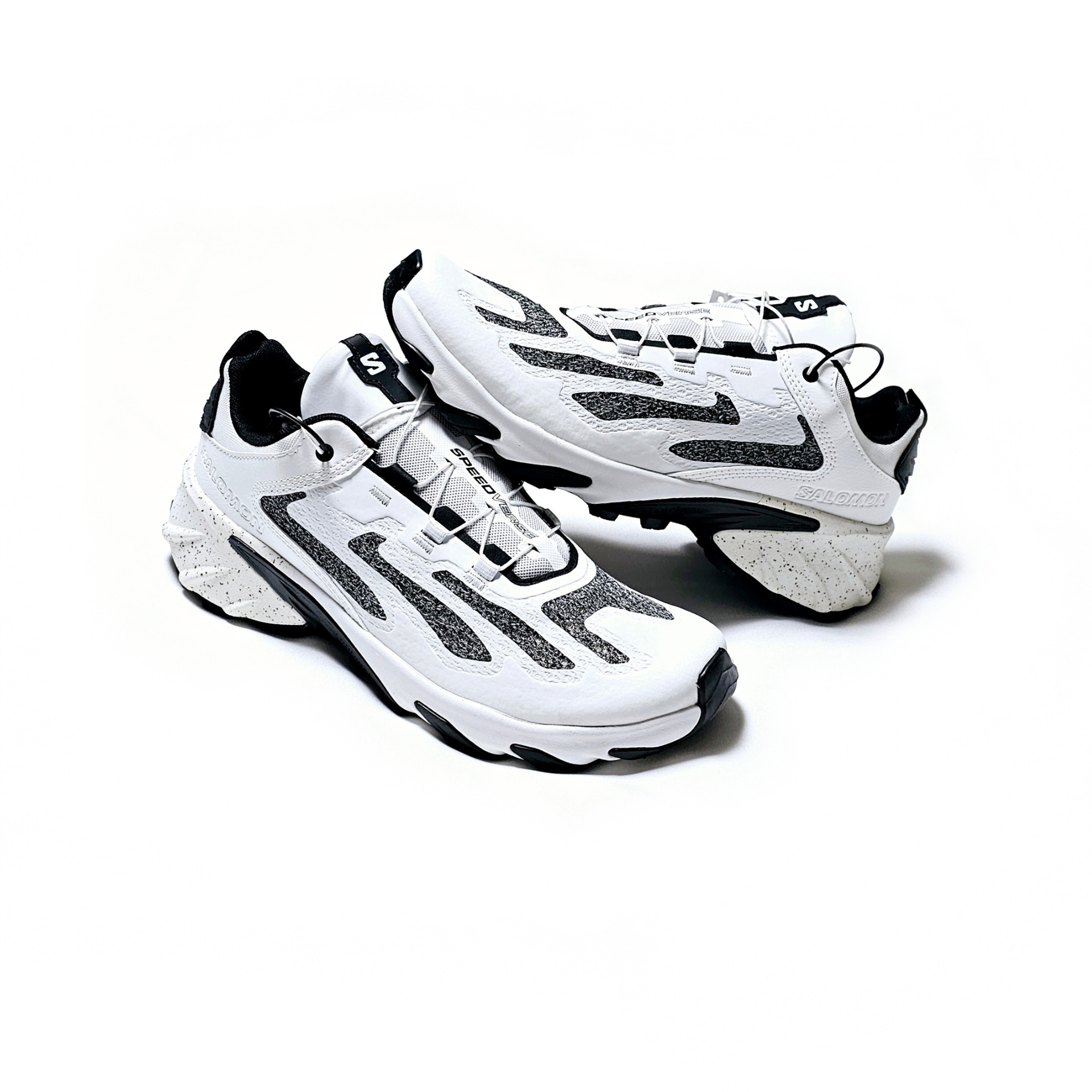 Salomon Speedverse PRG White Vanilla Ice 착용 스타일 - 2