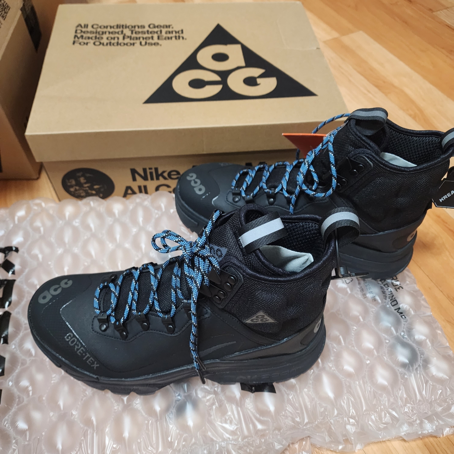 Nike ACG Air Zoom Gaiadome Gore-Tex Black 착용 스타일 - 1