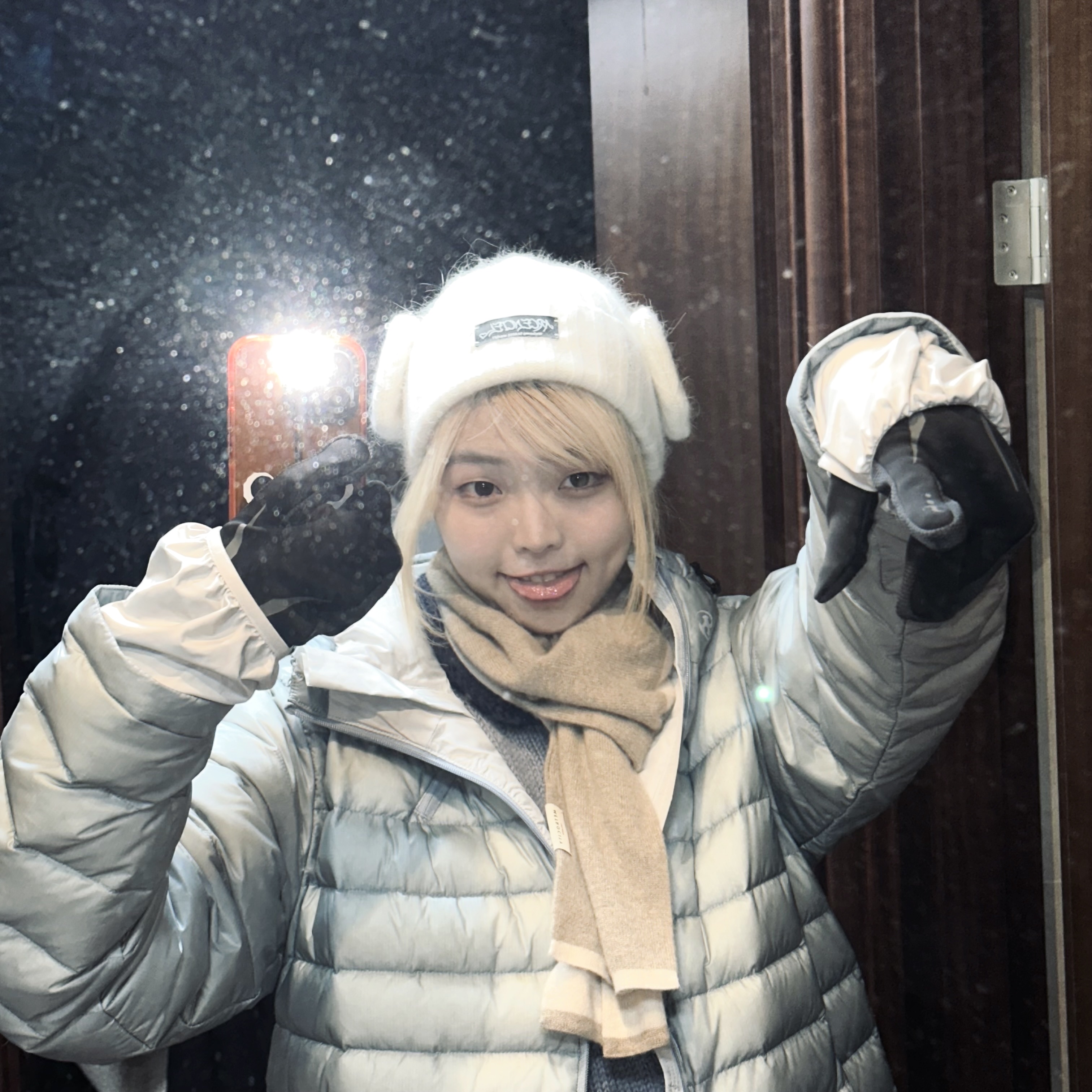 Sansan Gear Suffix Puffer Jacket Sky Blue - 23FW 착용 스타일 - 1