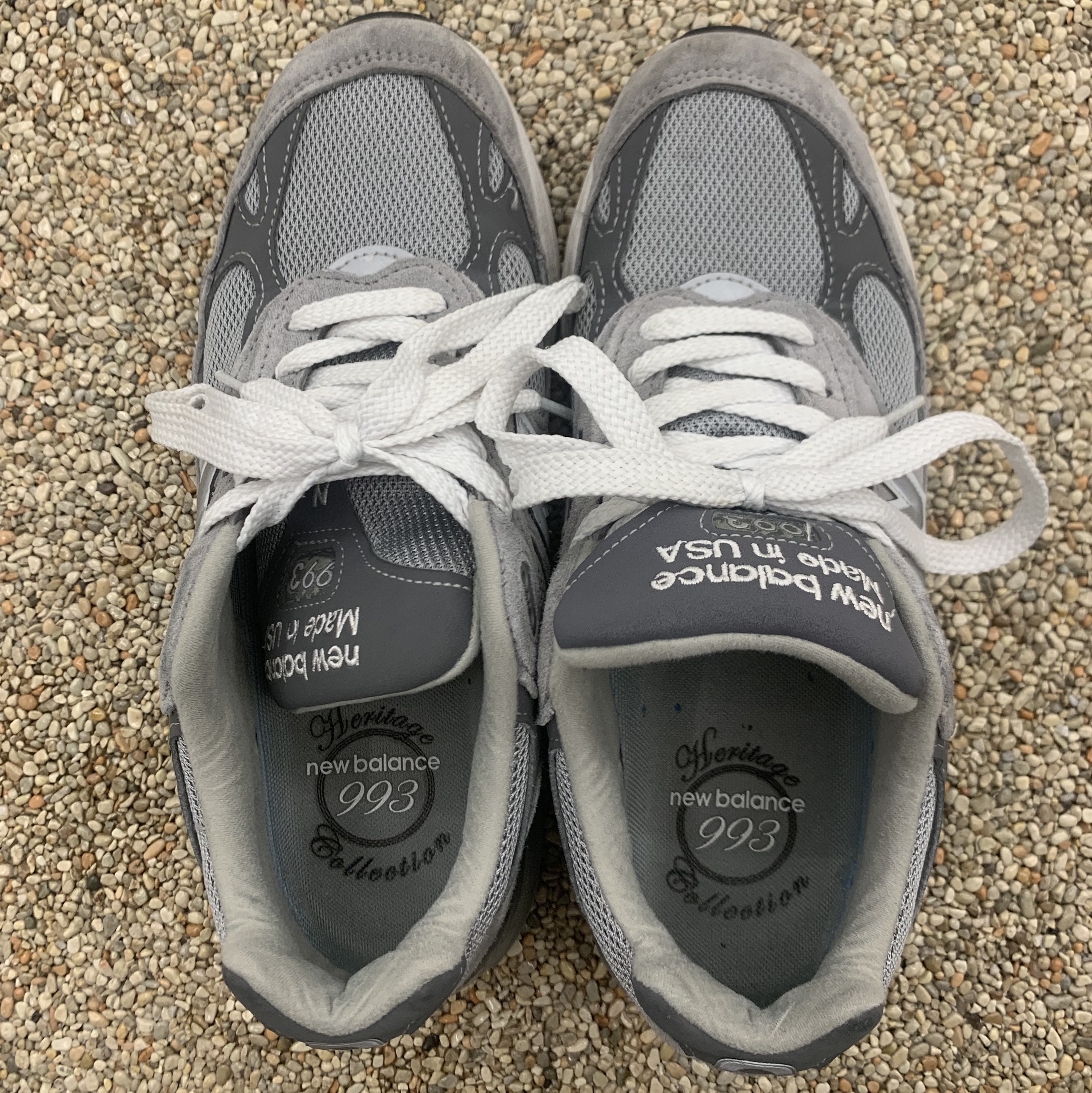 New Balance 993 Made in USA Grey - D Standard 착용 스타일